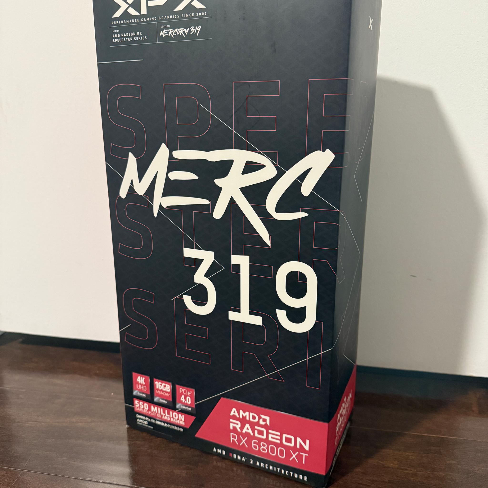 AMD Radeon RX 6800 XT 16 GB - EXCELLENT CONDITION - XFX Speedster MERC 319 CORE