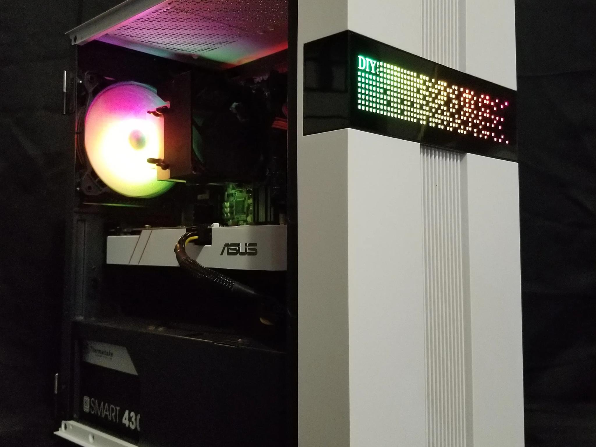 custom built white/black gaming pc