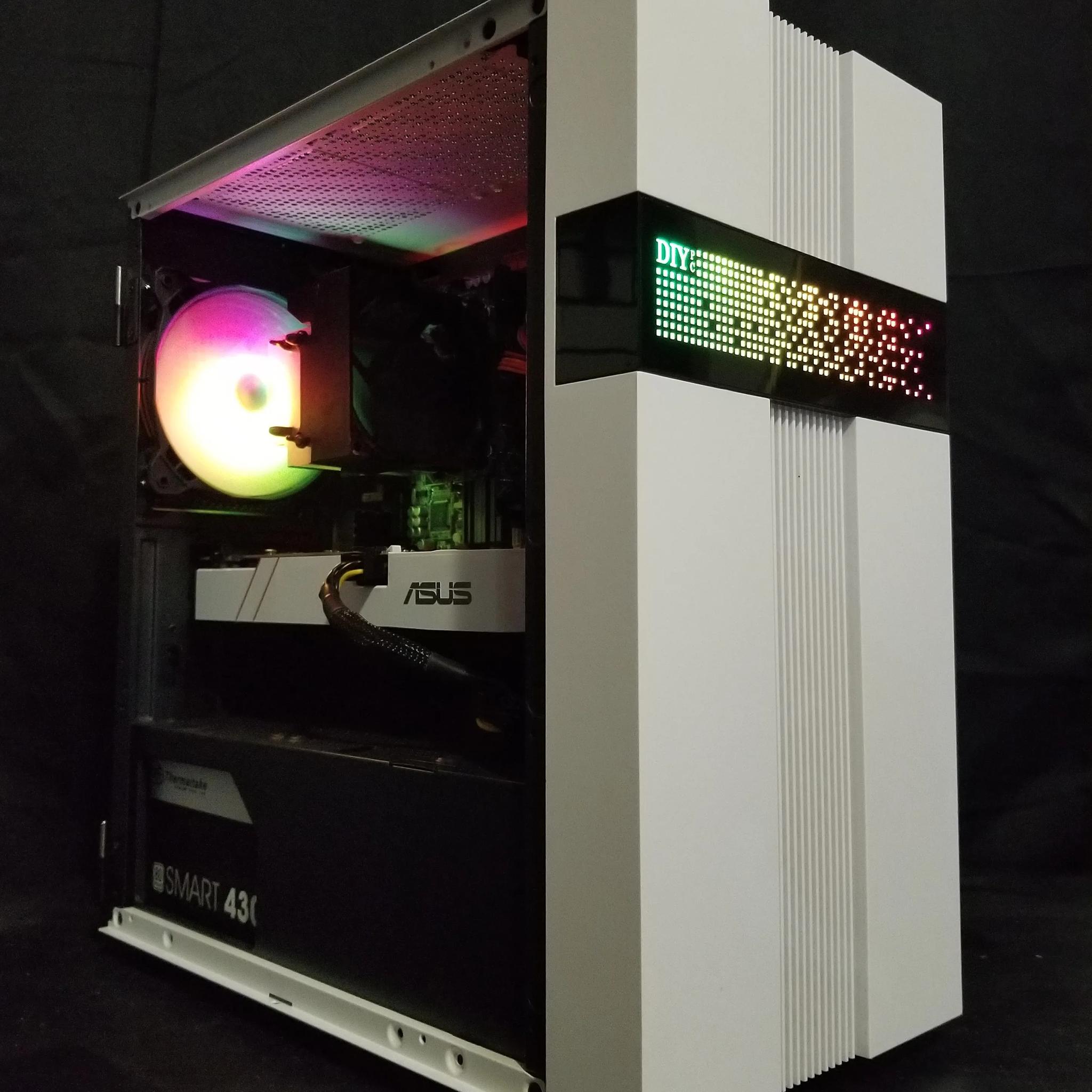 custom built white/black gaming pc