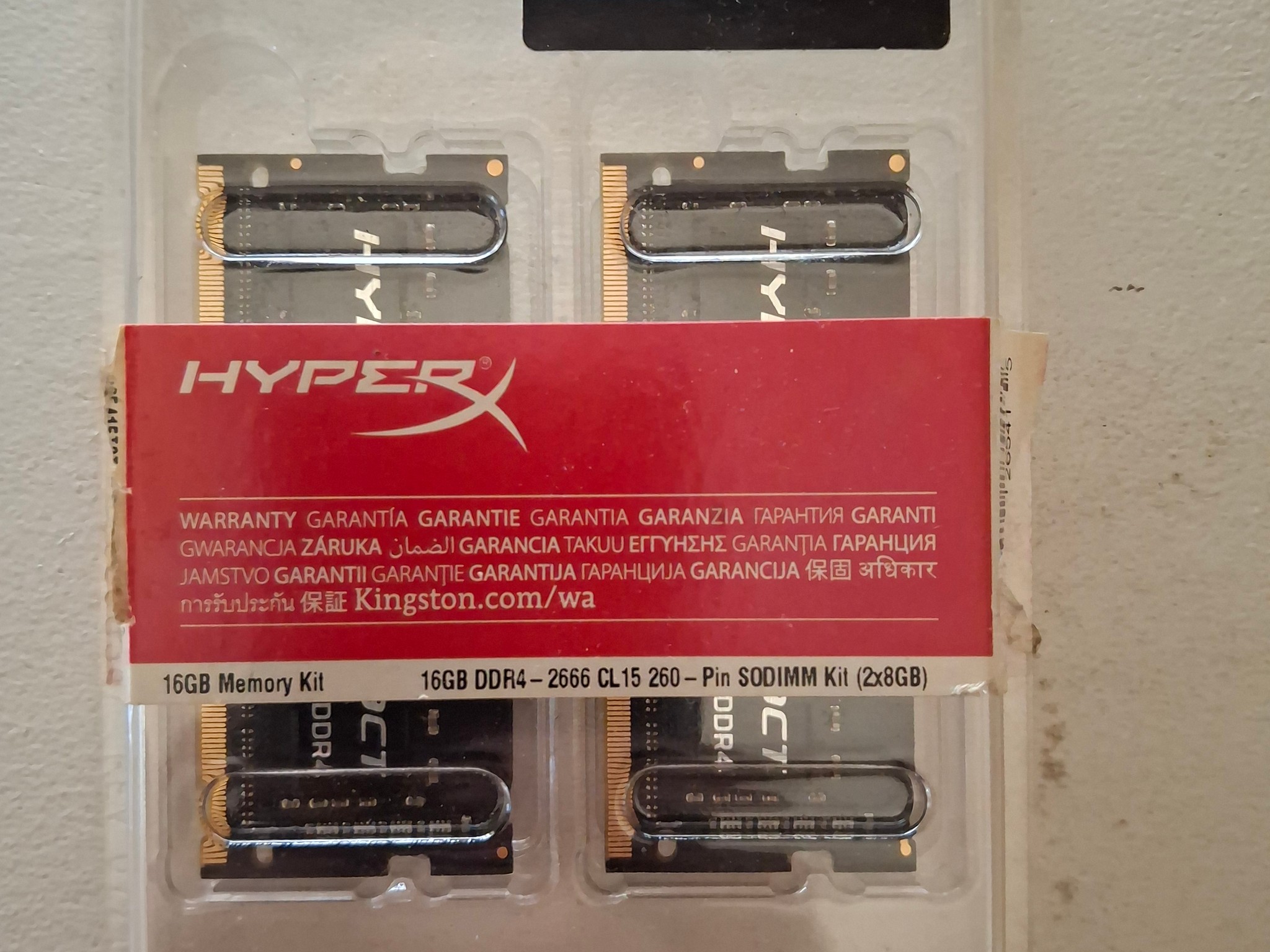 Kingston HyperX Impact DDR4 2666 CL15 SODIMM 16GB