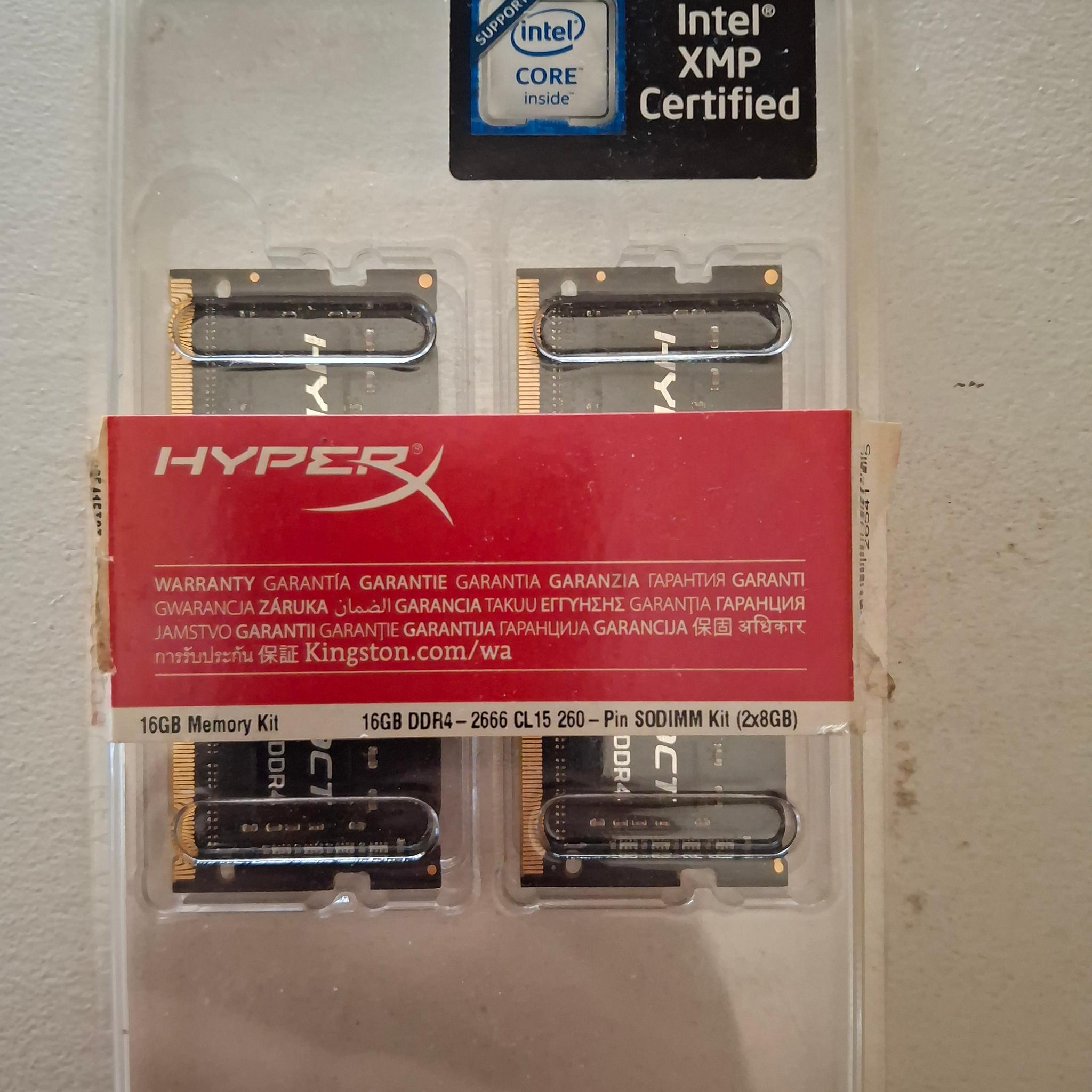 Kingston HyperX Impact DDR4 2666 CL15 SODIMM 16GB