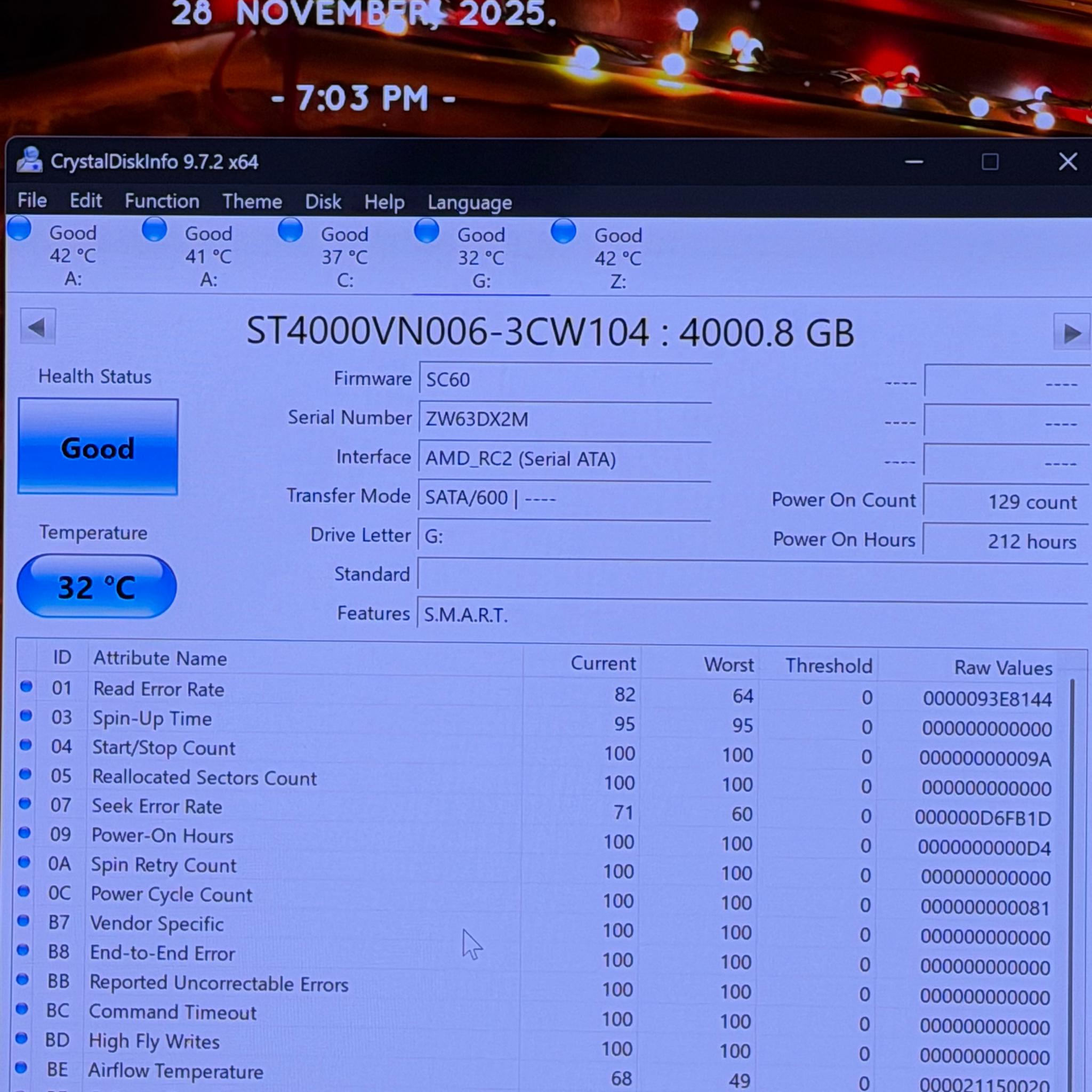 4TB Seagate HDD