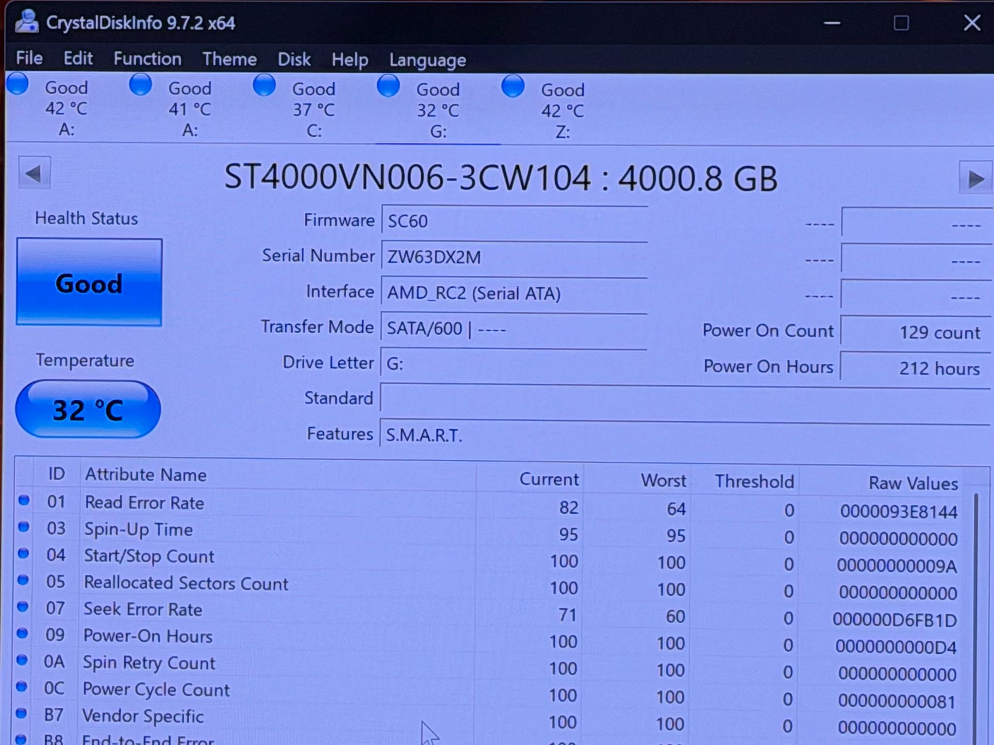 4TB Seagate HDD