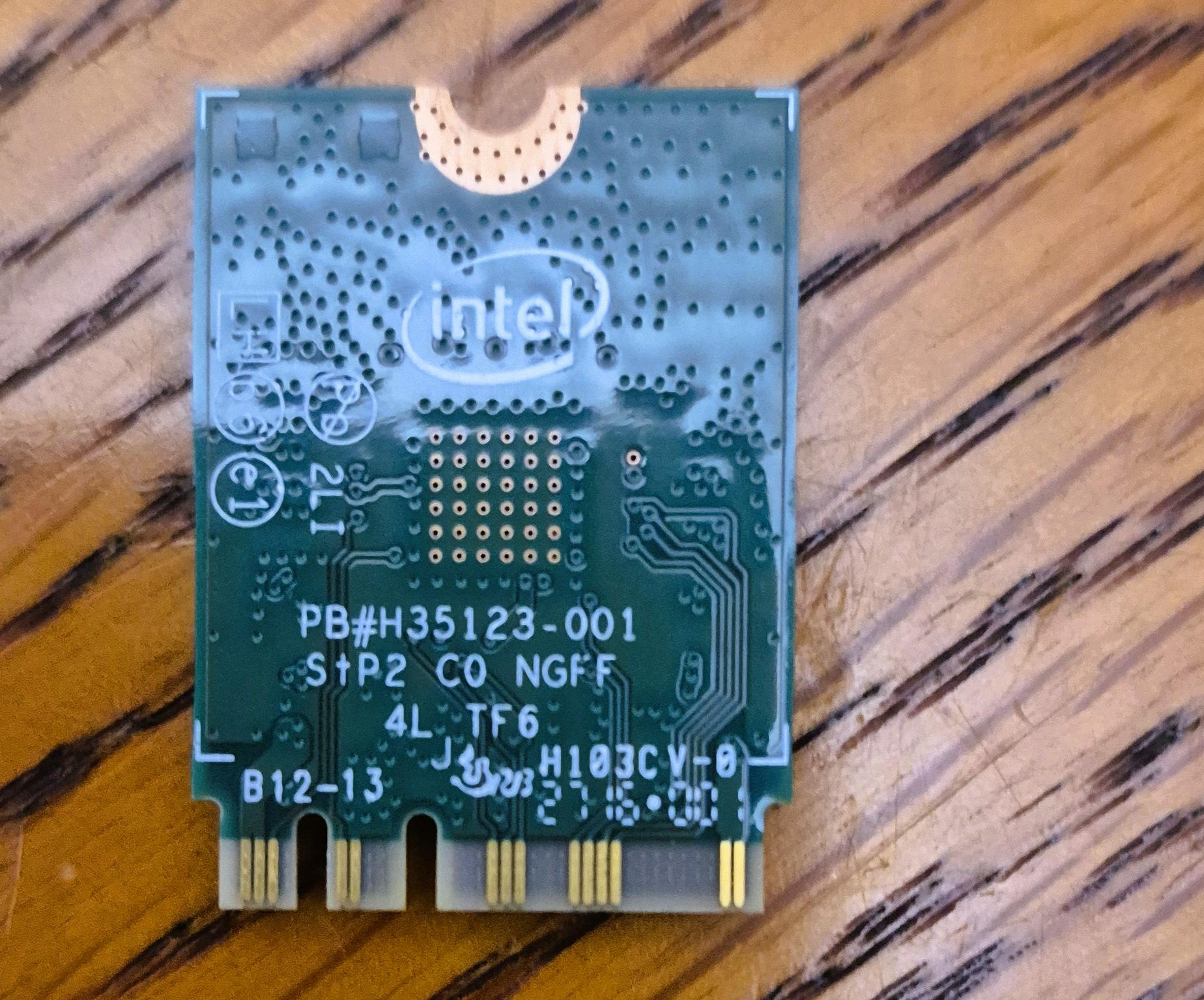 Pre-owned Intel Dual Band Wireless-AC 7265 802.11ac, Dual Band, Wi-Fi + Bluetooth 4.0 - (7265NGW)