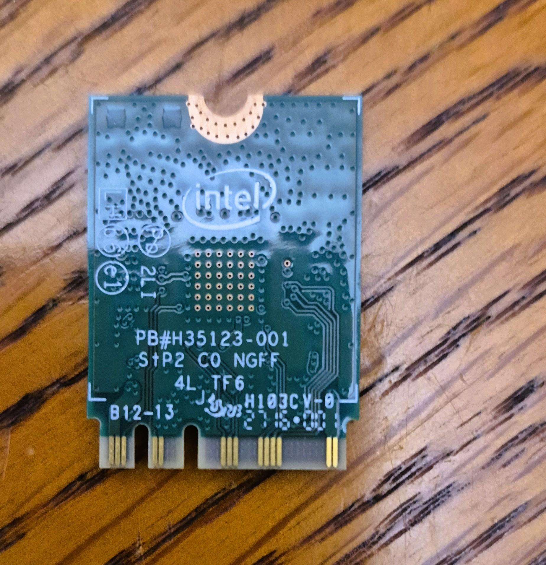 Pre-owned Intel Dual Band Wireless-AC 7265 802.11ac, Dual Band, Wi-Fi + Bluetooth 4.0 - (7265NGW)