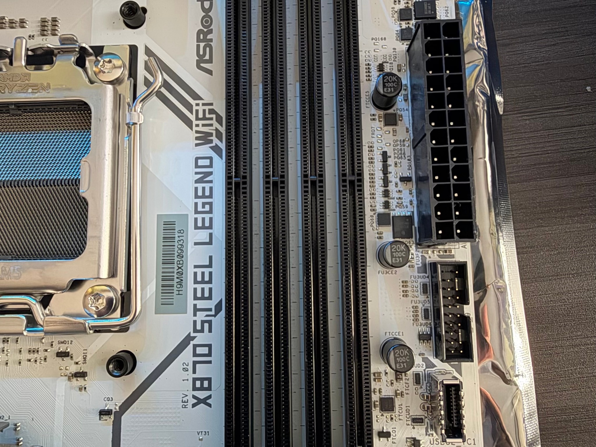 ASRock X870 STEEL LEGEND WIFI AM5 AMD X870 ATX Motherboard (White)