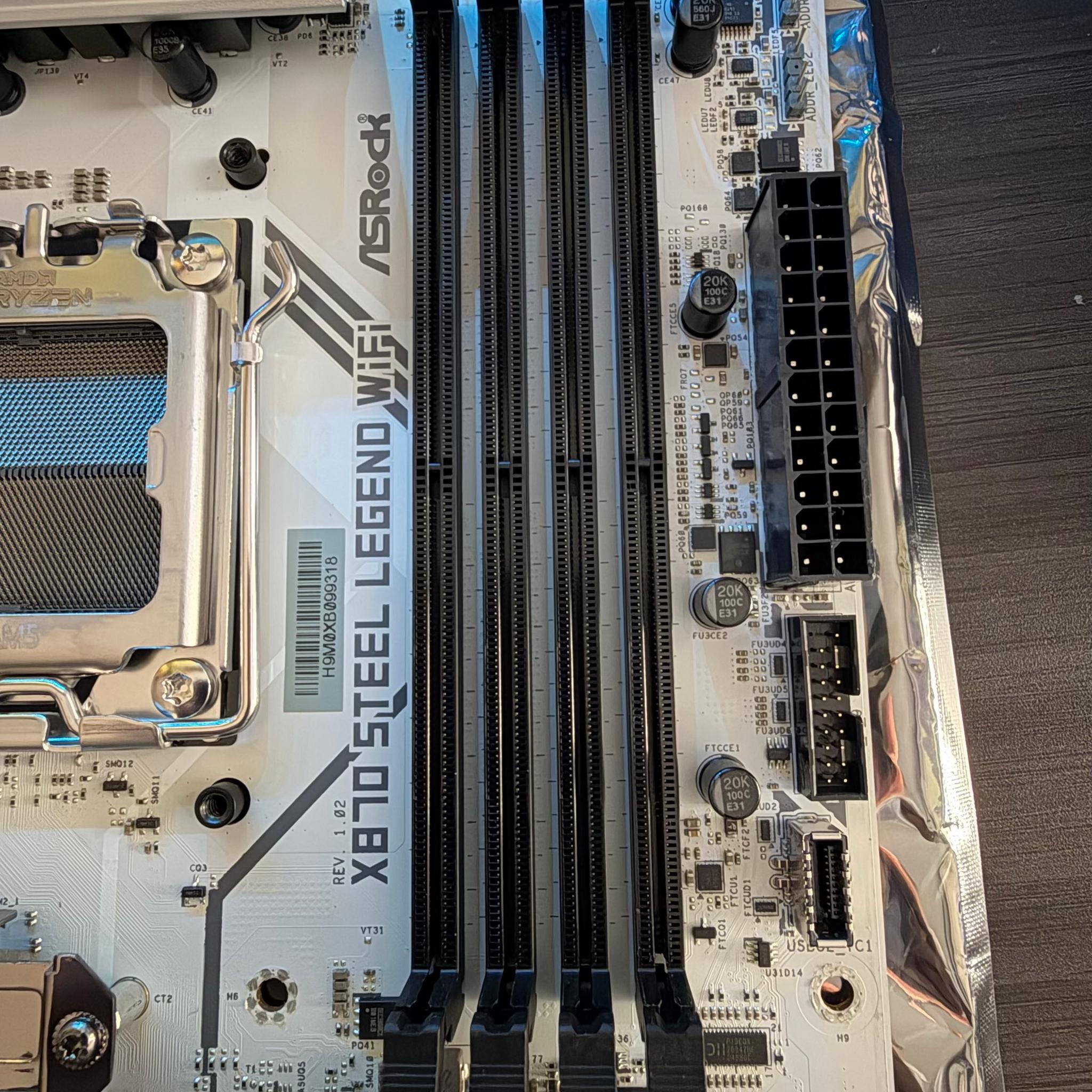 ASRock X870 STEEL LEGEND WIFI AM5 AMD X870 ATX Motherboard (White)