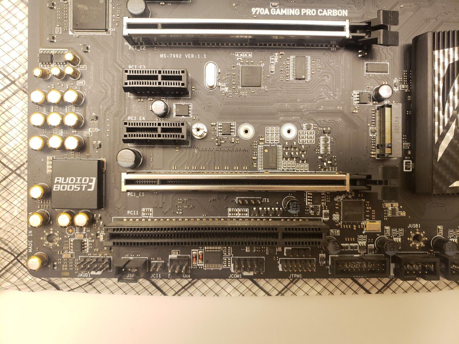 MSI 970A GAMING PRO CARBON AM3+ Including 32GB Corsair 2400 MHz Ram