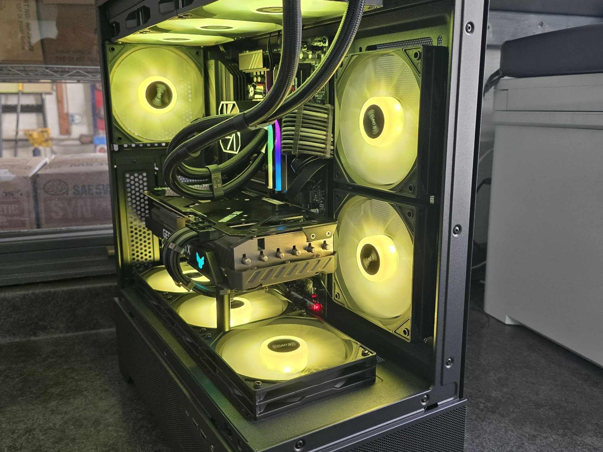 🟡⚫1440P CUSTOM PC | ASUS TUF RTX 3080 | RYZEN 5 7600X | OKINOS AQUA 7 CASE⚫🟡