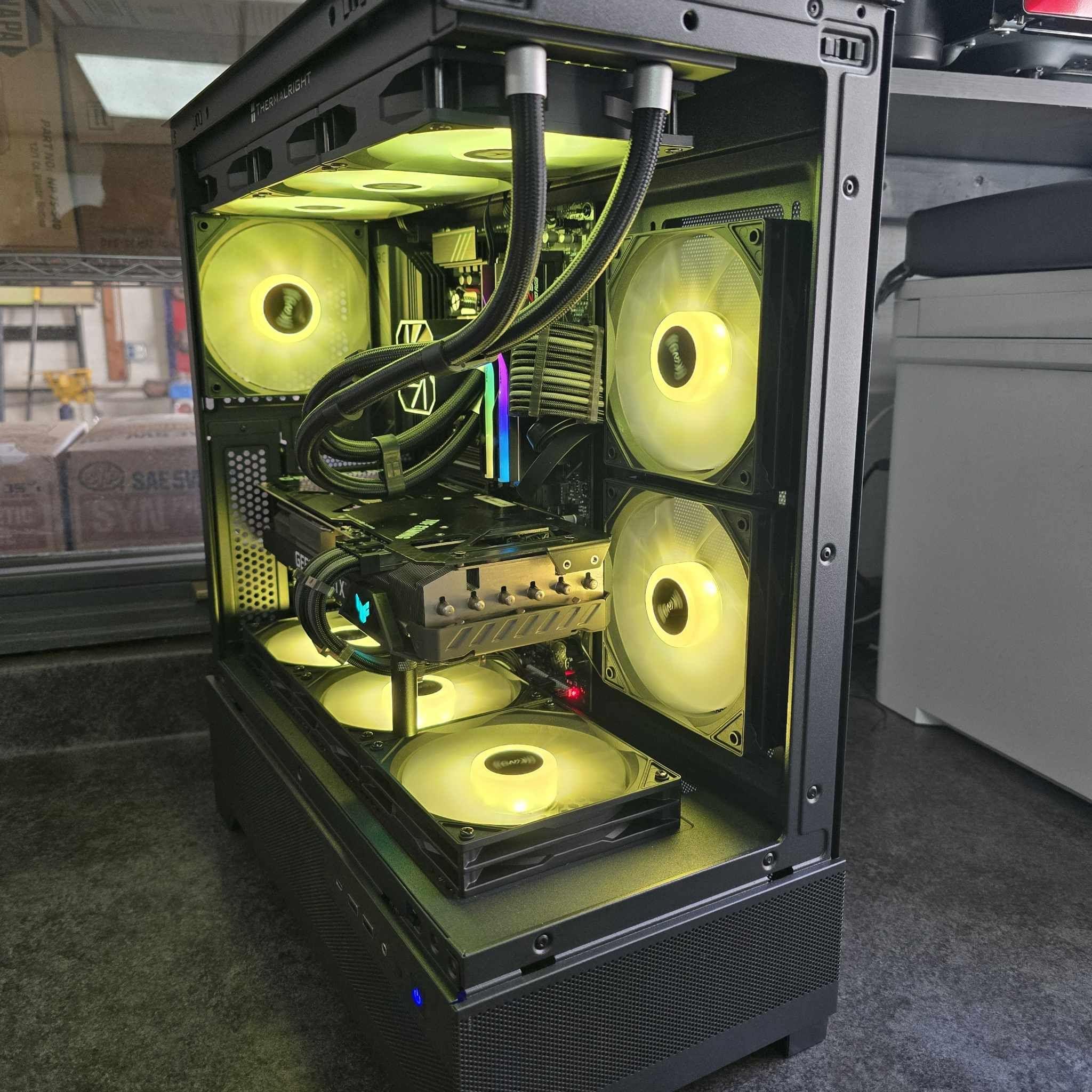🟡⚫1440P CUSTOM PC | ASUS TUF RTX 3080 | RYZEN 5 7600X | OKINOS AQUA 7 CASE⚫🟡