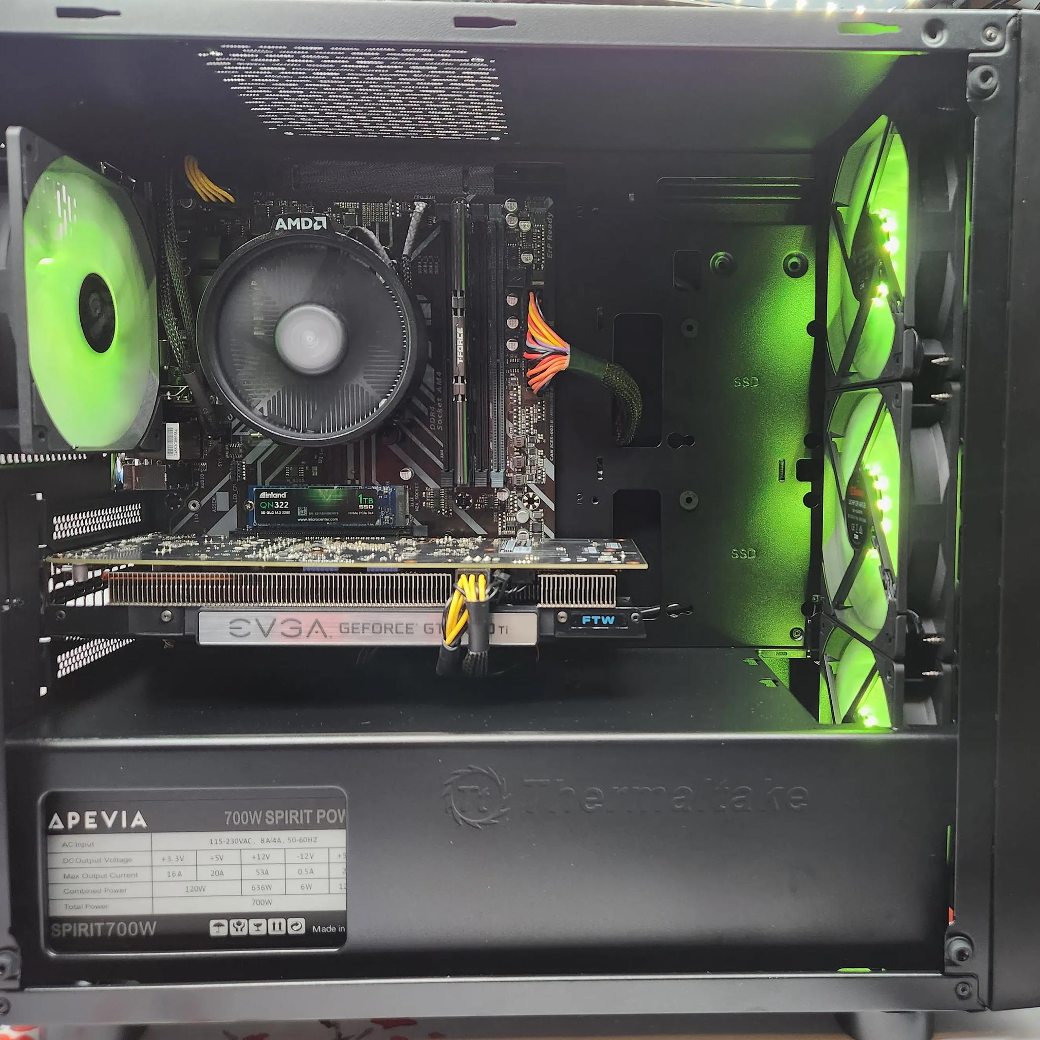Balling on a Budget gaming PC. Ryzen 5 3600/ 16GB DDR4/ 1TB SSD/ GTX 1050 TI 