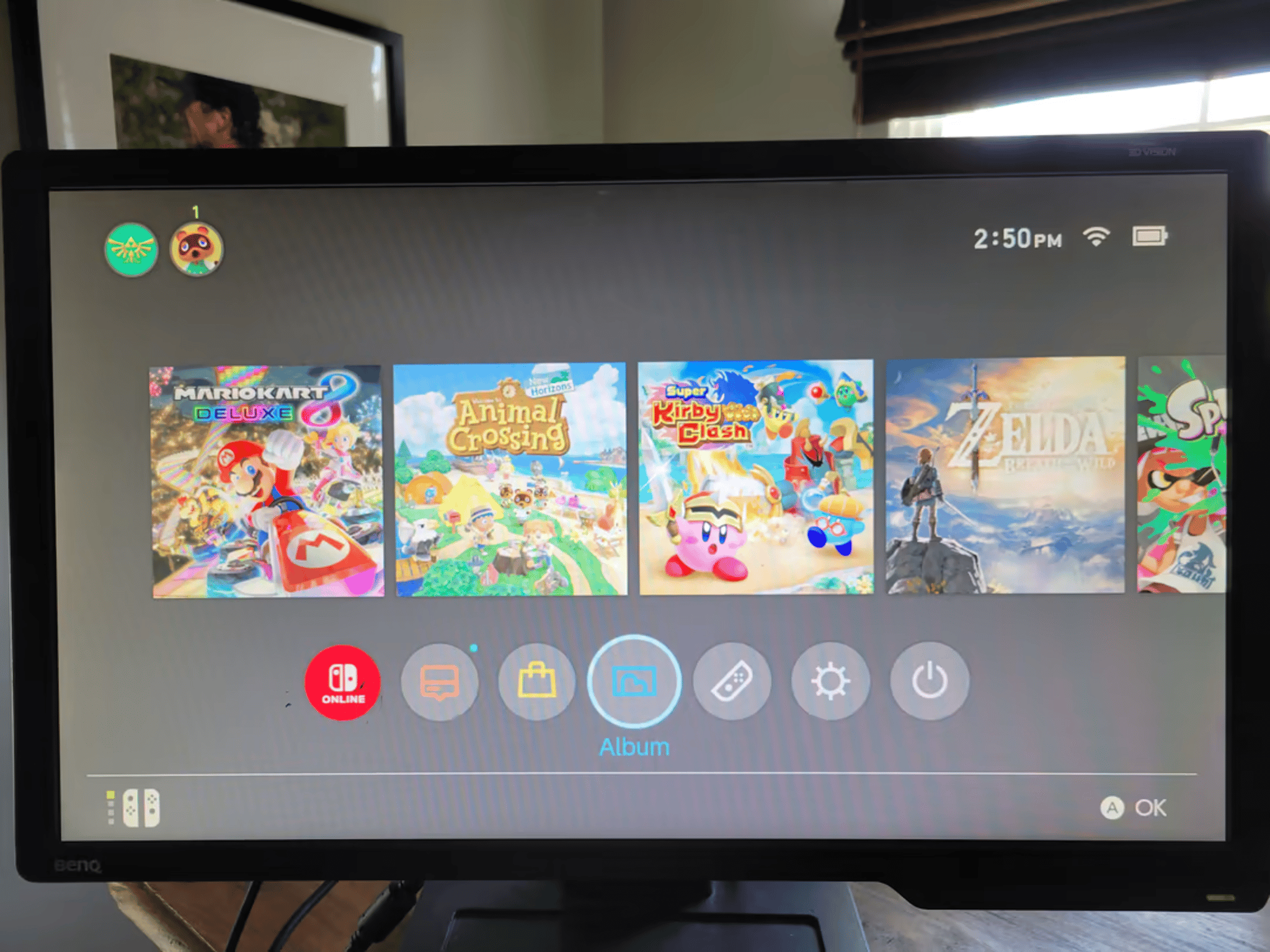 BenQ Zowie XL2411P **Used with light damage**  (1080p, 144hz, 24 inches, TN panel)
