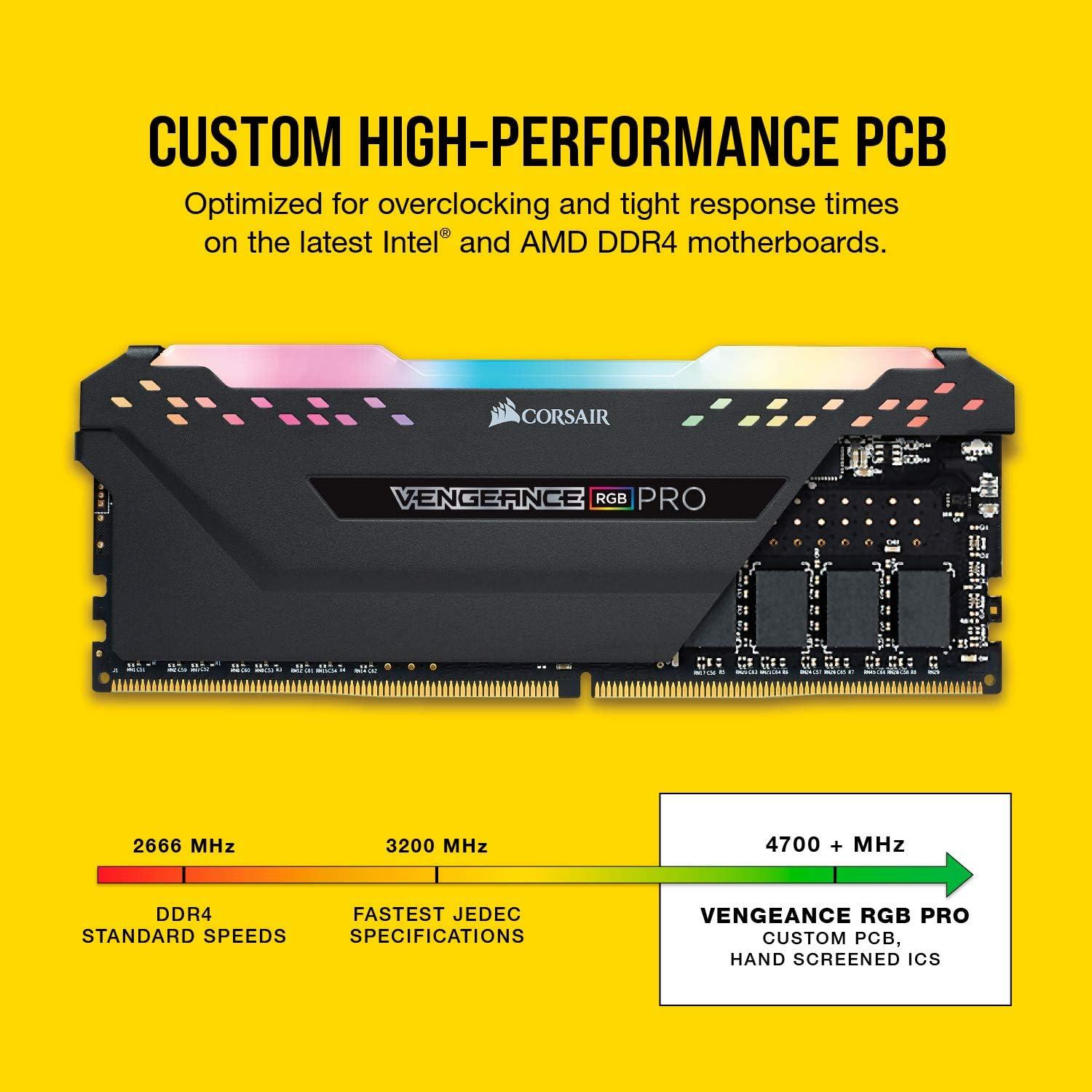 Corsair VENGEANCE RGB PRO DDR4 32GB (2x16GB) 3200MHz CL16