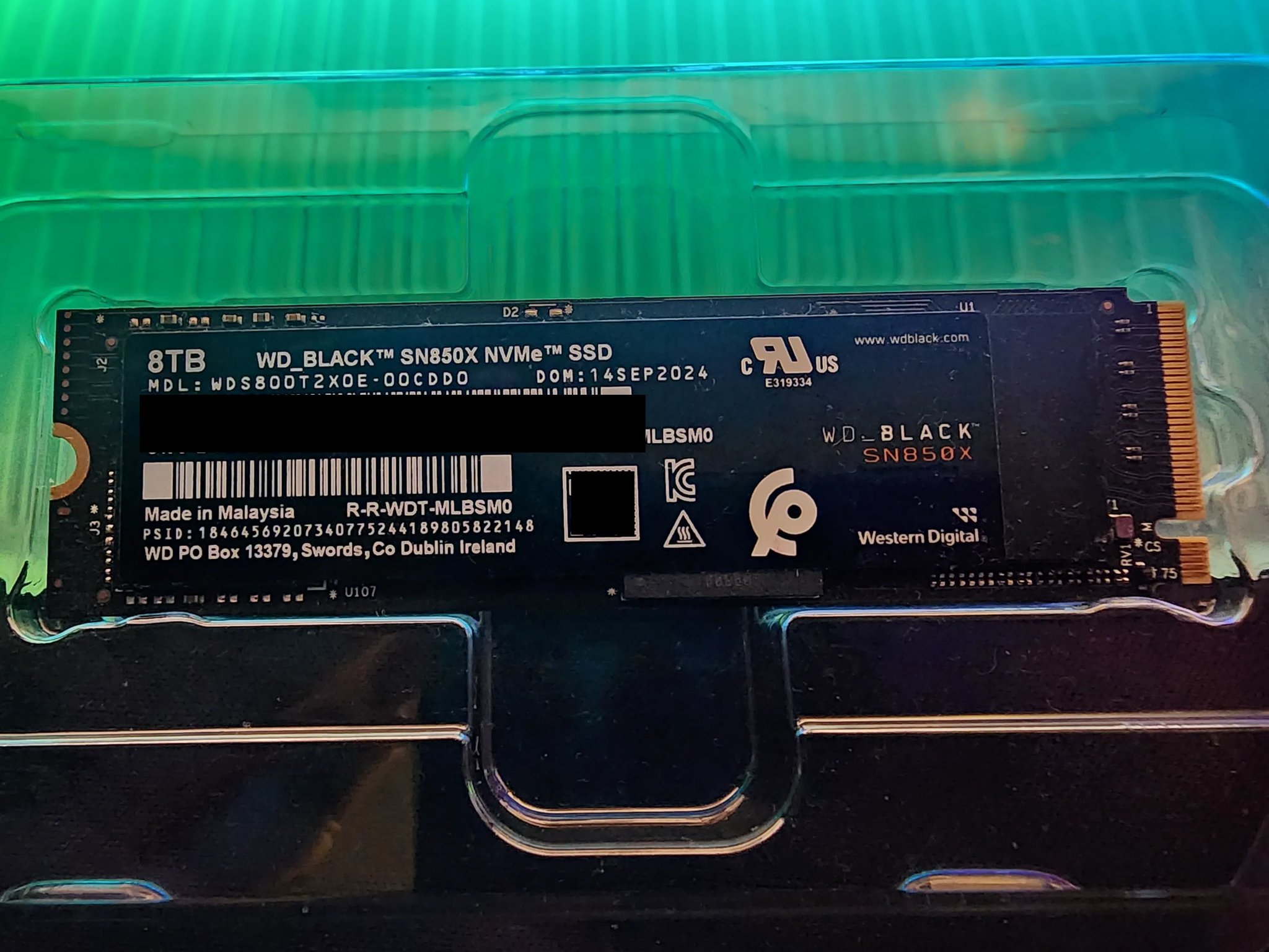 WD BLACK SN850X NVMe SSD - 8TB, Without Heatsink