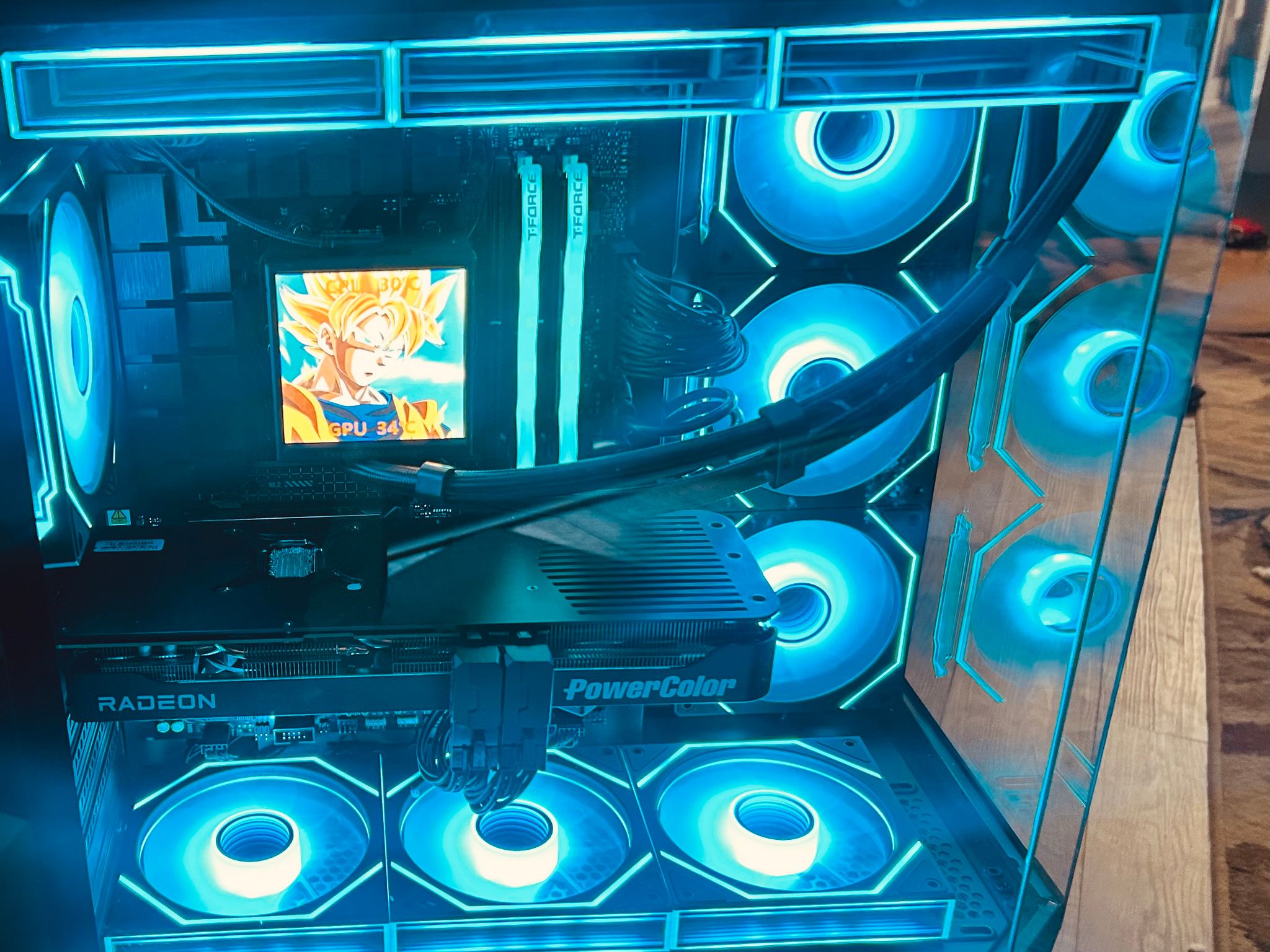 Custom RGB Gaming PC - Ryzen 7 9800x3d, Power Color Reaper Radeon RX 9070 XT, 16GB DDR5 RAM...