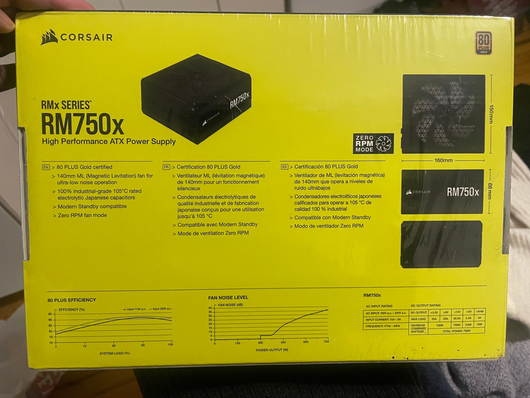 BRAND NEW PSU 750X for ATX PCs - NEVER OPENED, STILL IN BOX!!