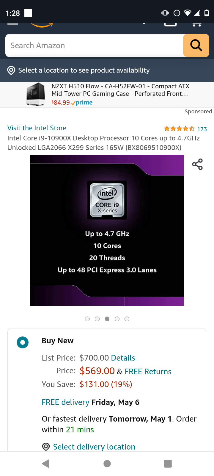 On sale Intel I9-10900x 3.7 GHz 10 core prossesors  