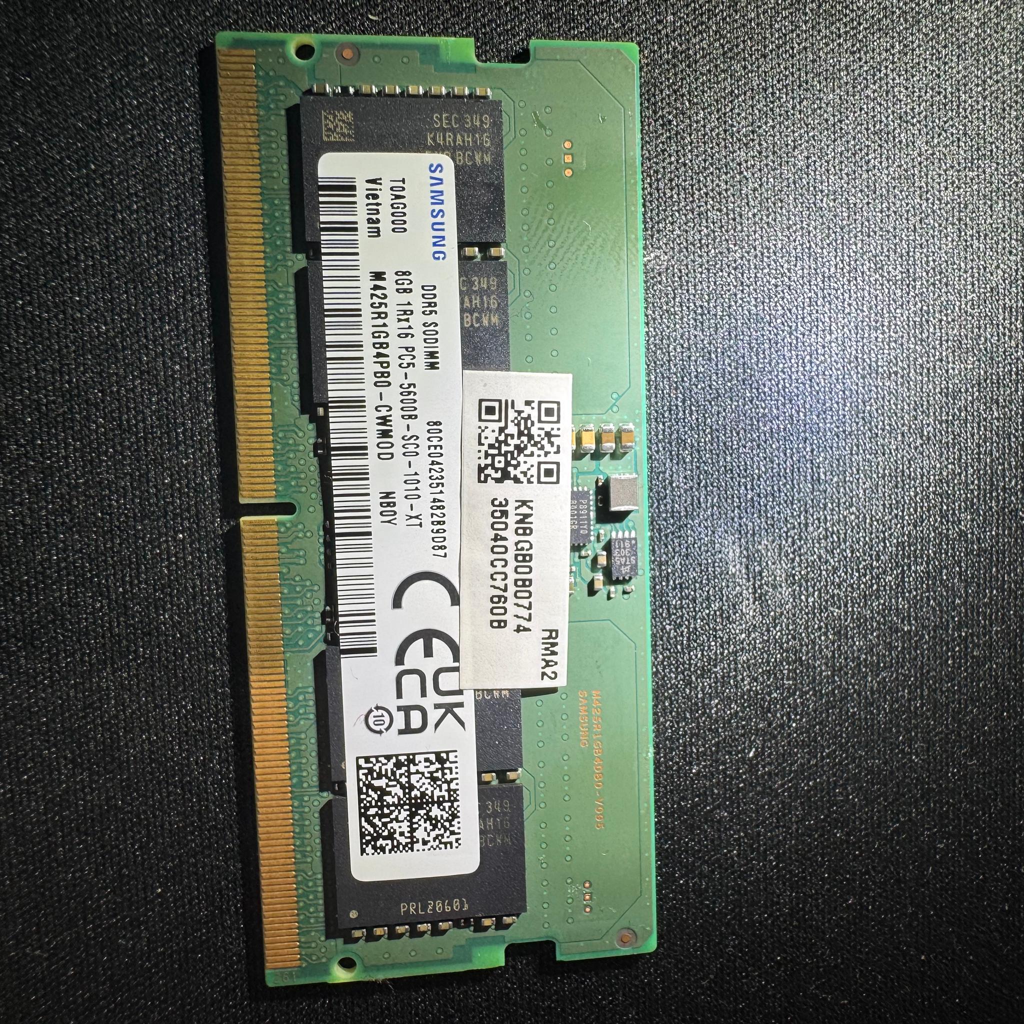 Samsung 16GB (2x8GB) DDR5 5600MHz SODIMM Laptop RAM