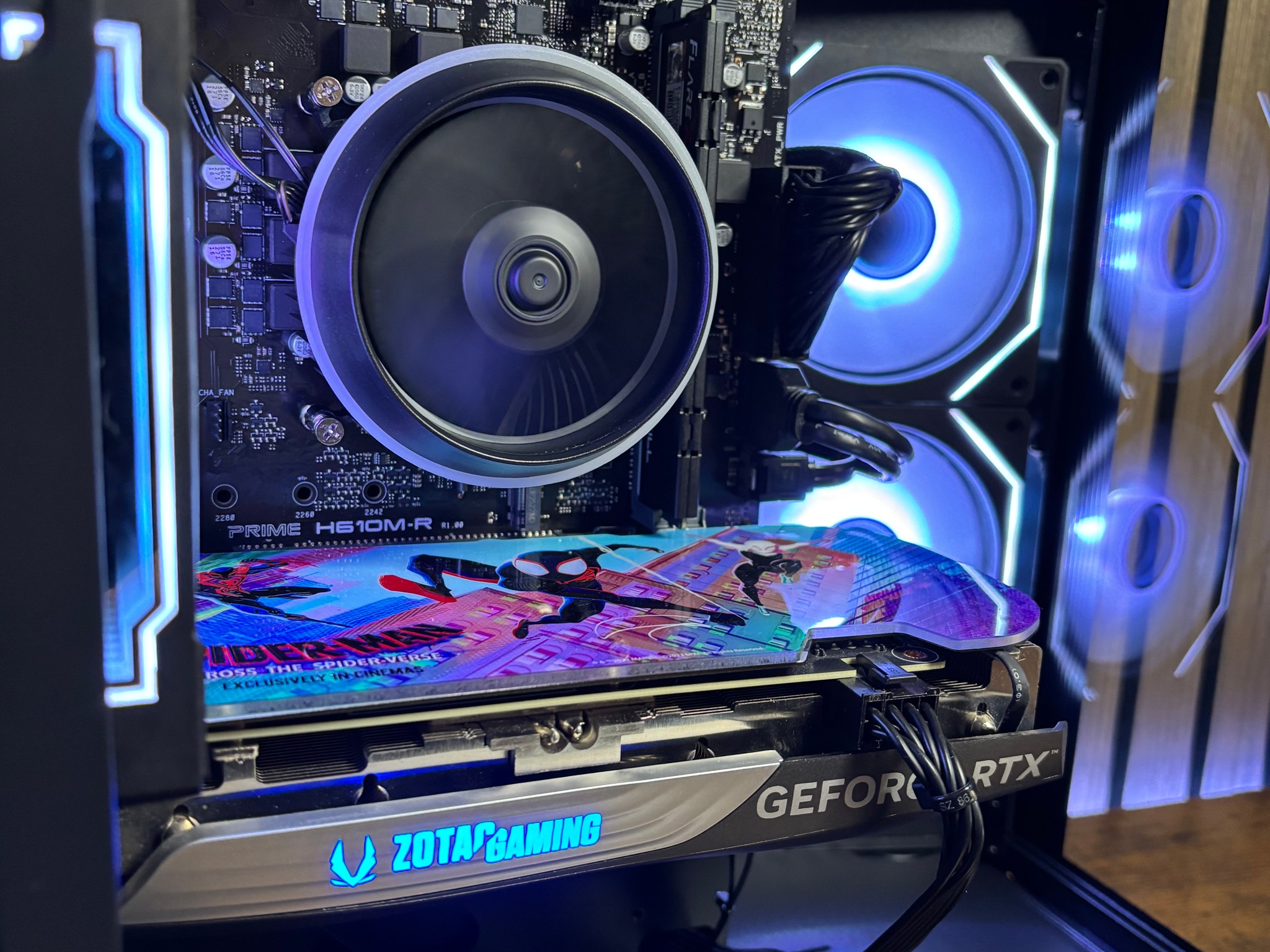 🕷️🩵 SPIDER-MAN RTX 4060TI LIMITED EDITION | 16GB DDR5 RAM | GAMING PC