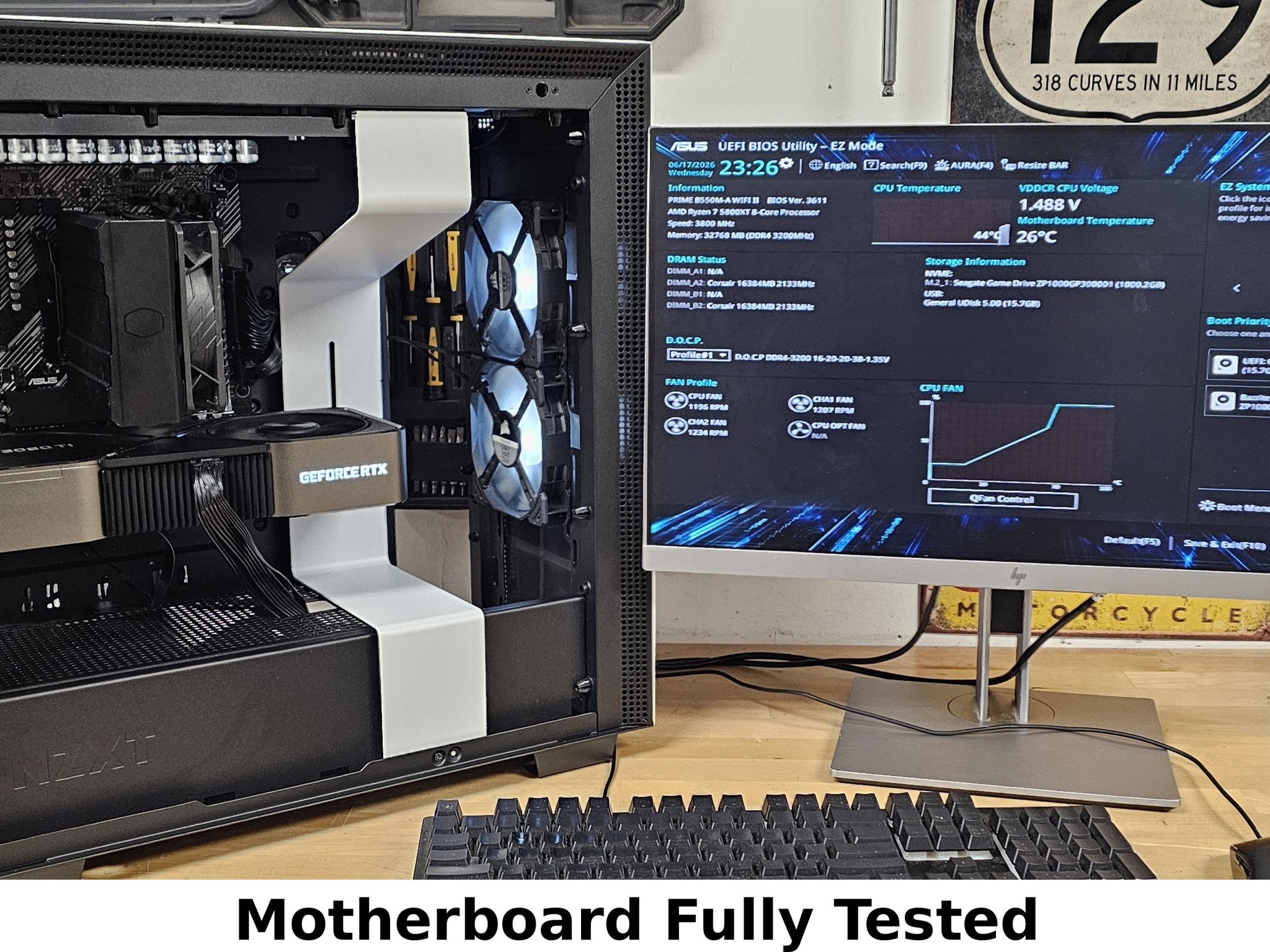 ASUS PRIME B550M-A WIFI II AMD AM4 DDR4 mATX Motherboard