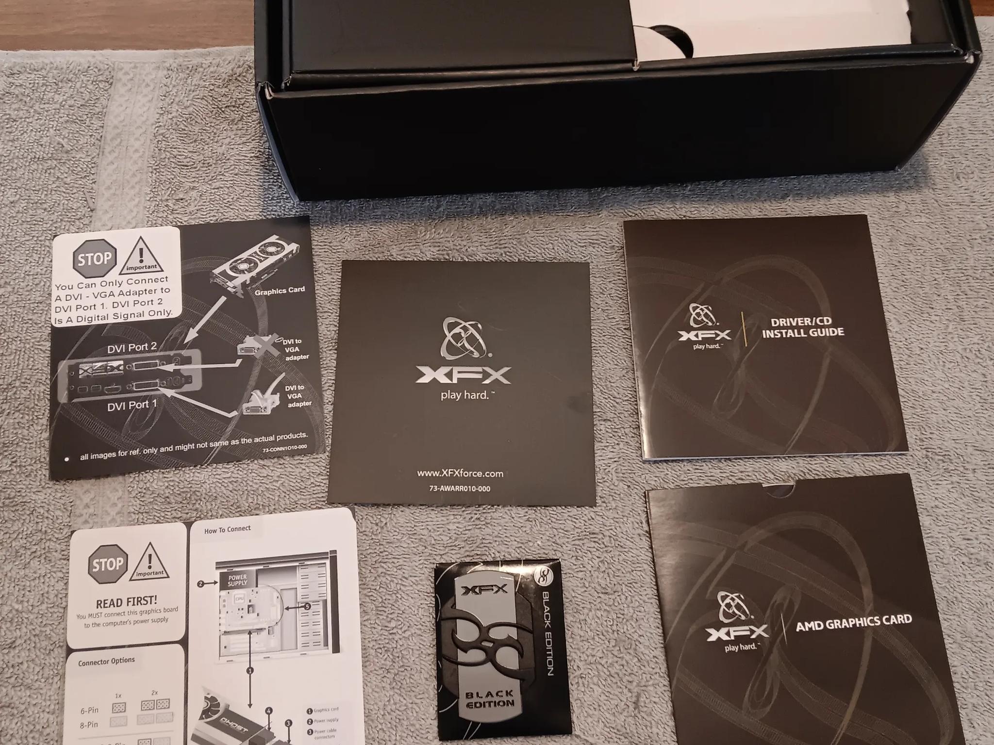 RARE XFX R7870 Black Edition DD Ghost GHz Edition 2GB GPU W/Original box