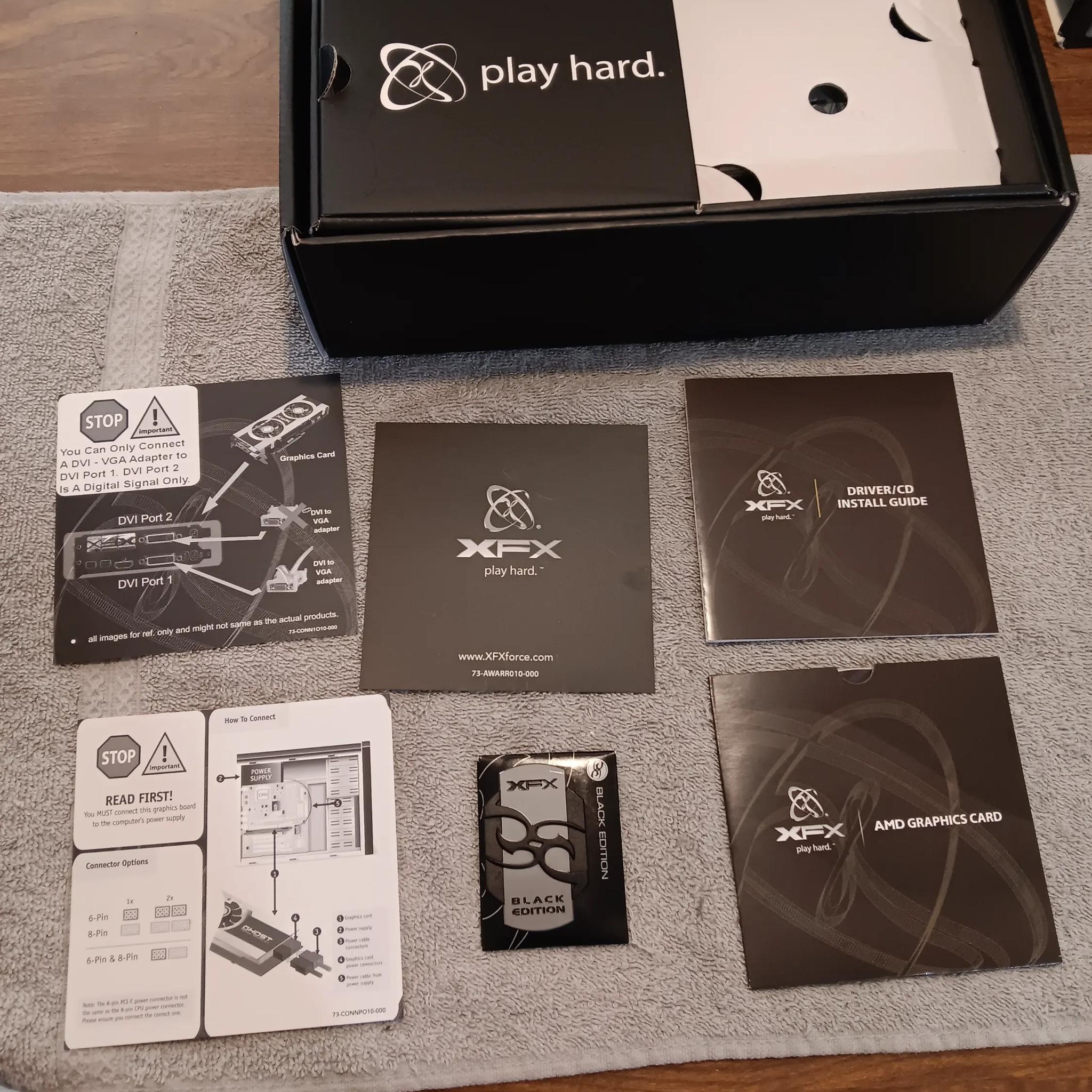 RARE XFX R7870 Black Edition DD Ghost GHz Edition 2GB GPU W/Original box