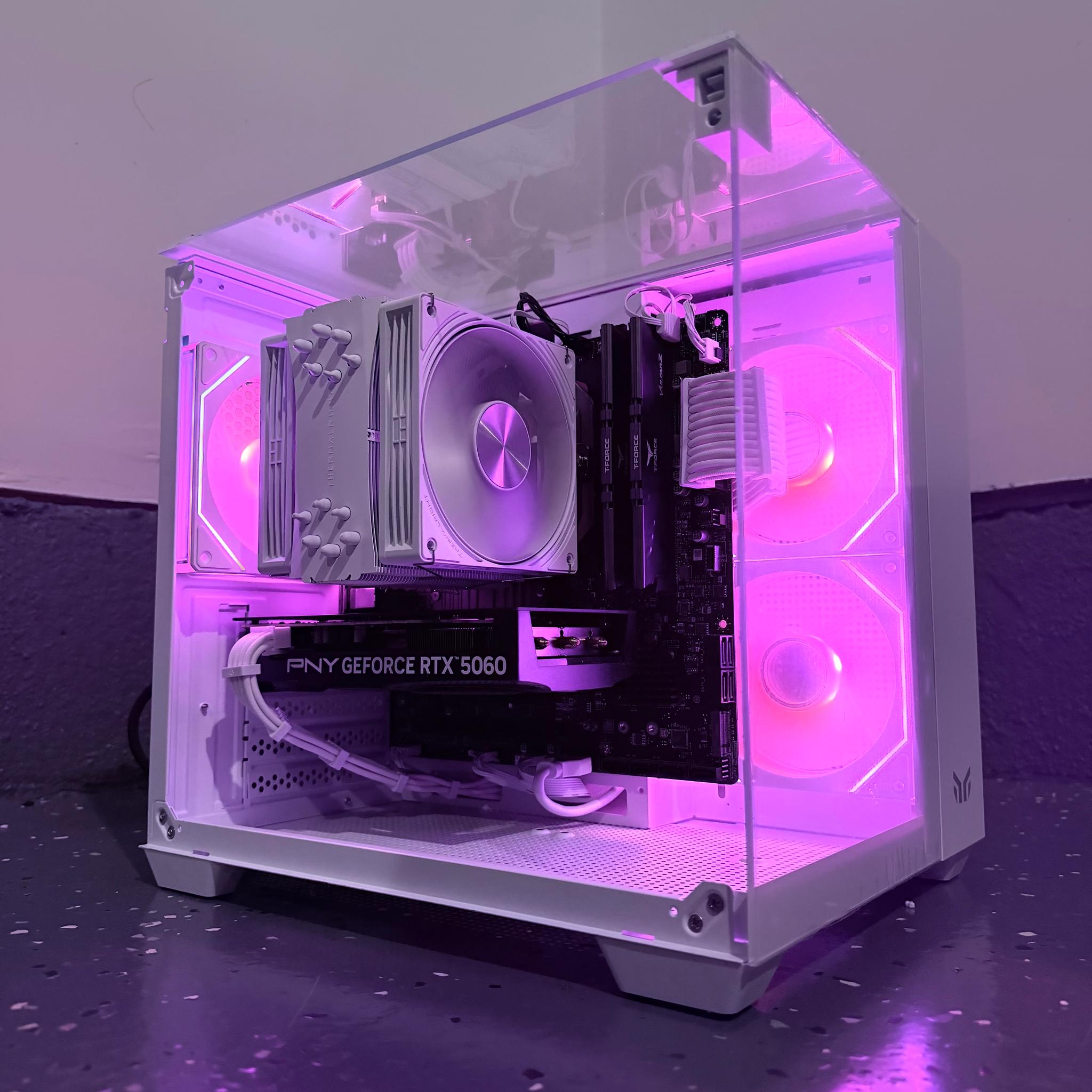 🌈"Frozen Opal"⚪️| 1080p Gaming | RTX 5060 | Ryzen 5 5500 | 16GB Ram | 1TB Storage | Free Shipping