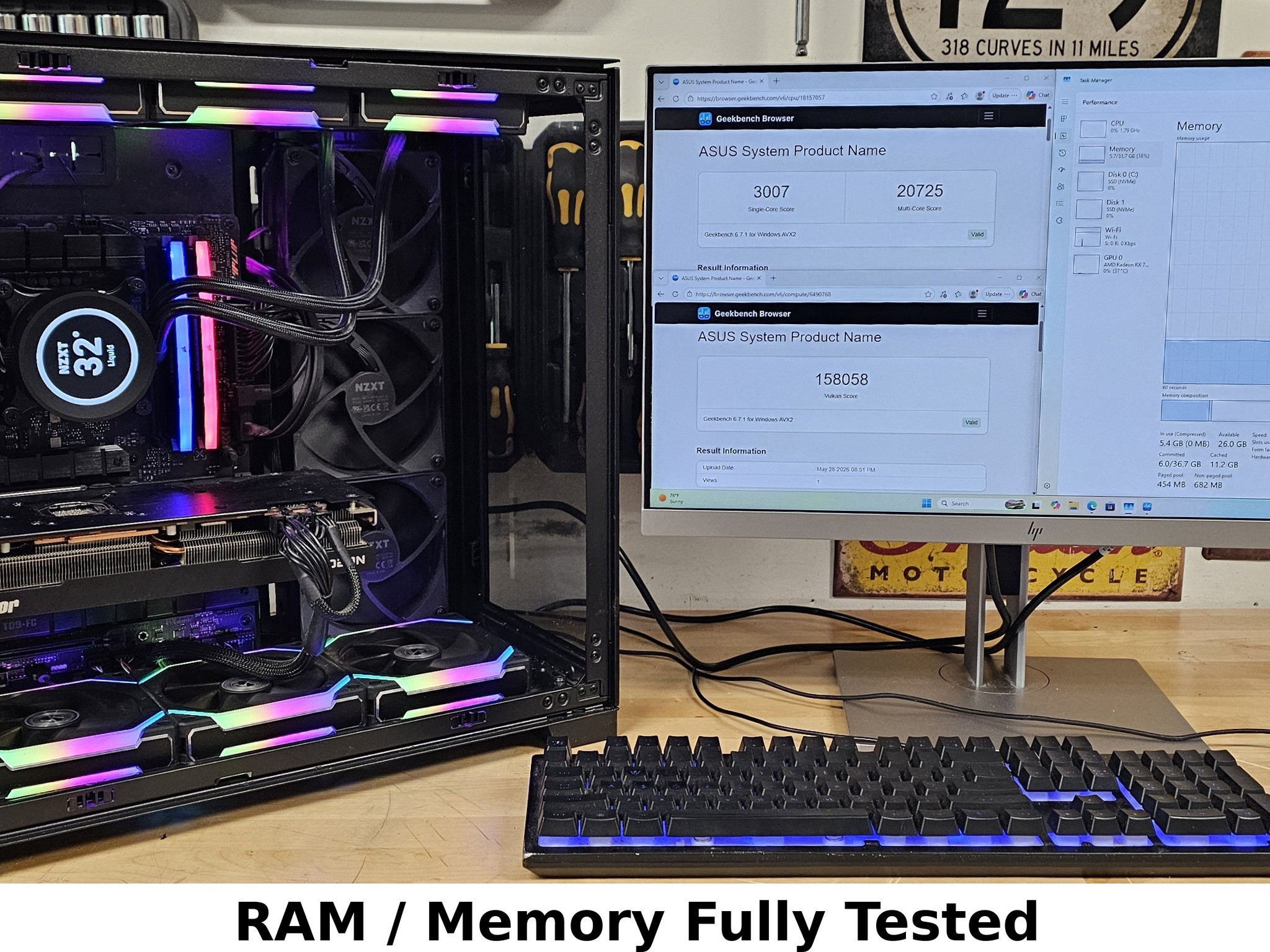 32GB DDR5 (2x16GB) RGB CL32 6400MT/s Corsair Vengeance