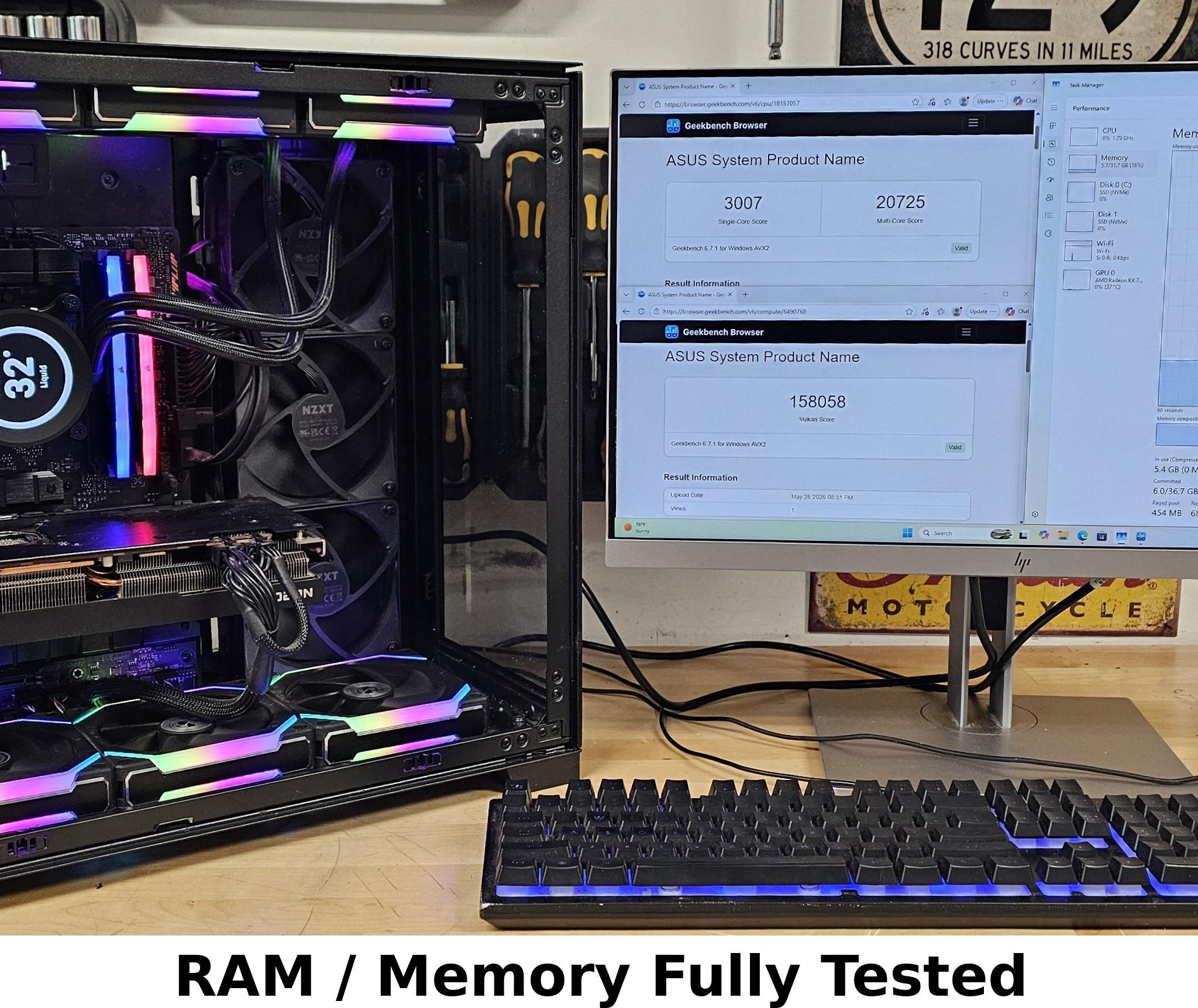 32GB DDR5 (2x16GB) RGB CL32 6400MT/s Corsair Vengeance