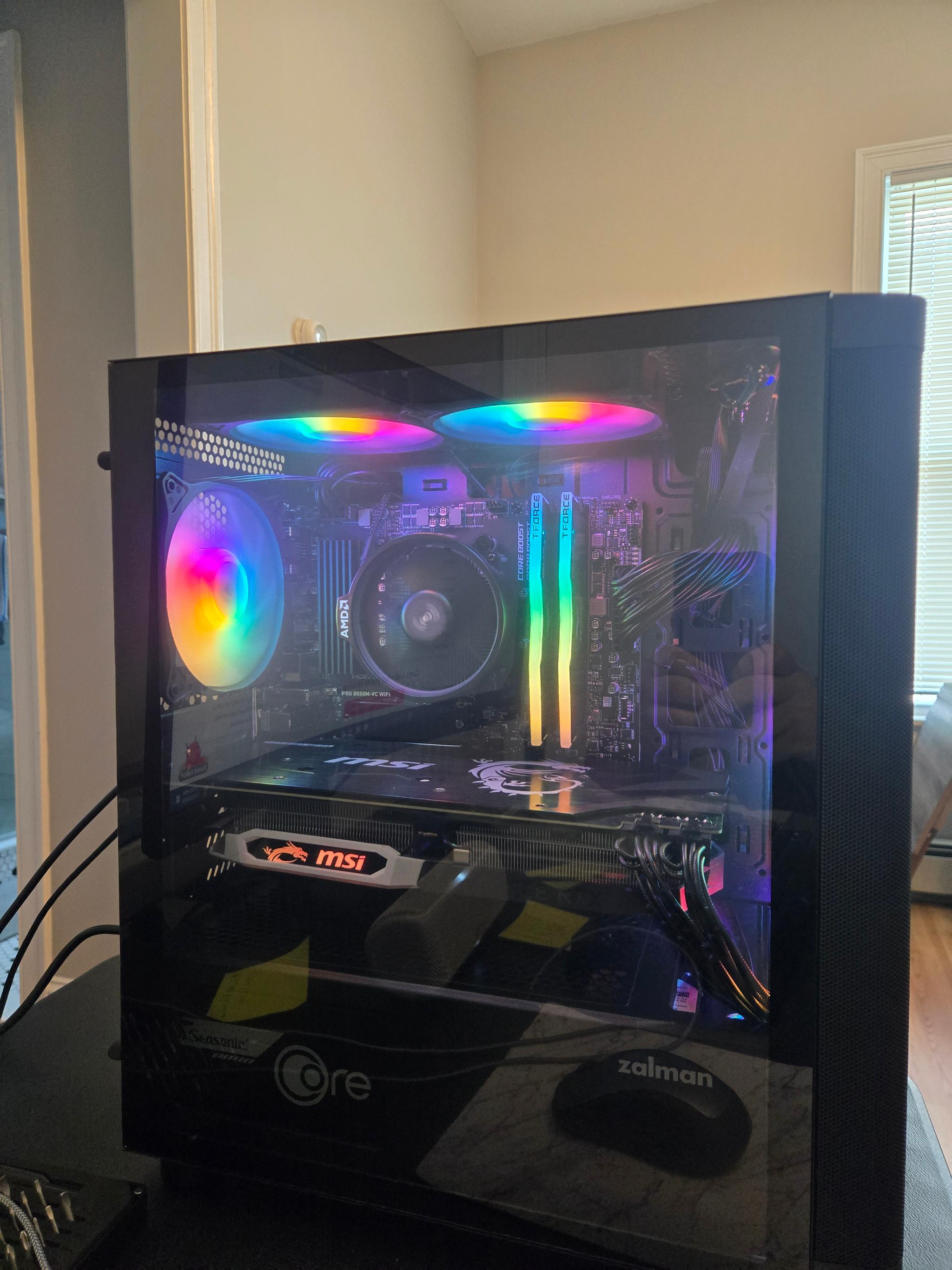 Custom Budget Gaming PC (AMD Ryzen 5 5500, RTX 2070, 16 GB DDR4 Ram, 1.5 TB Nvme SSD)