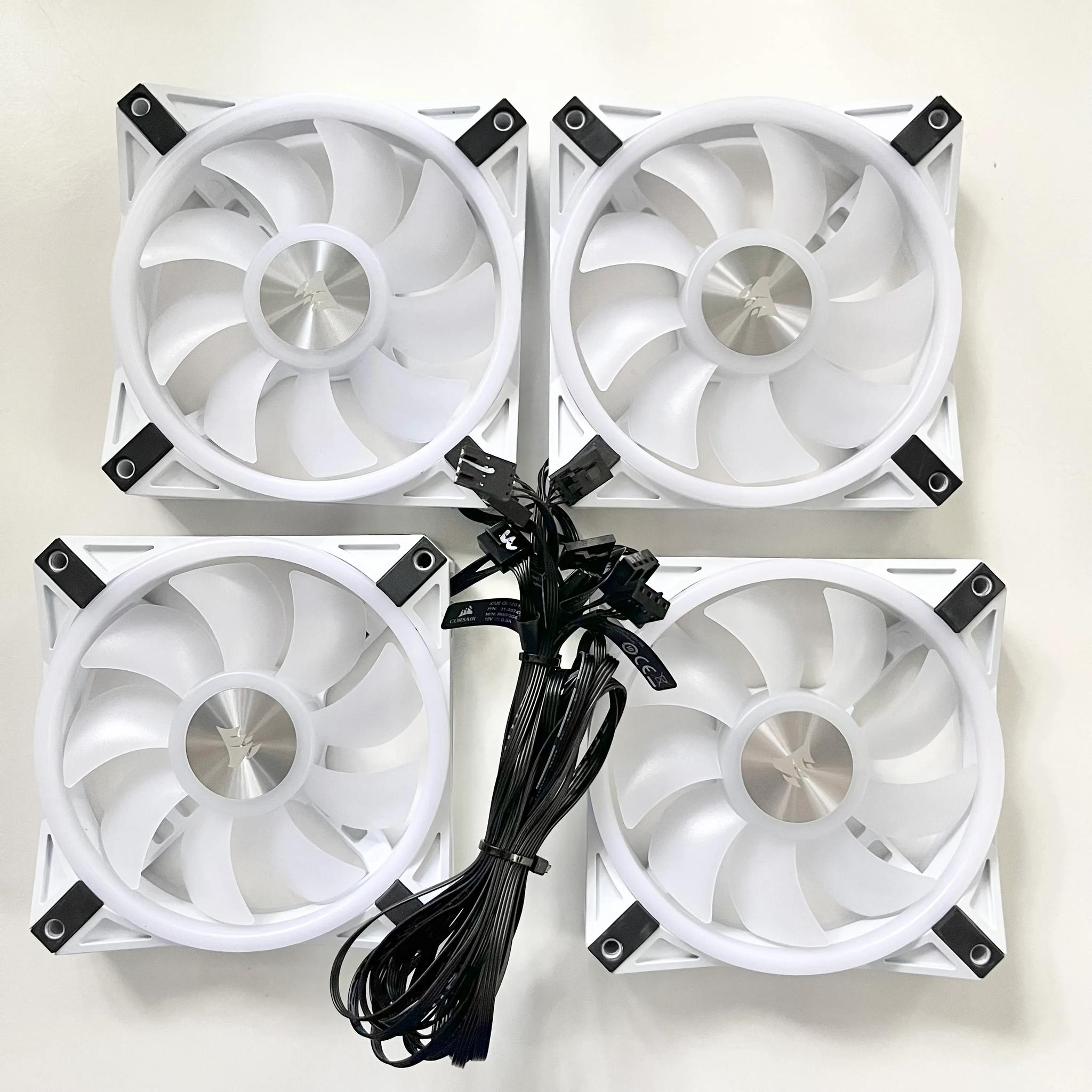 4 QL120 White w/RGB + Fan Hub