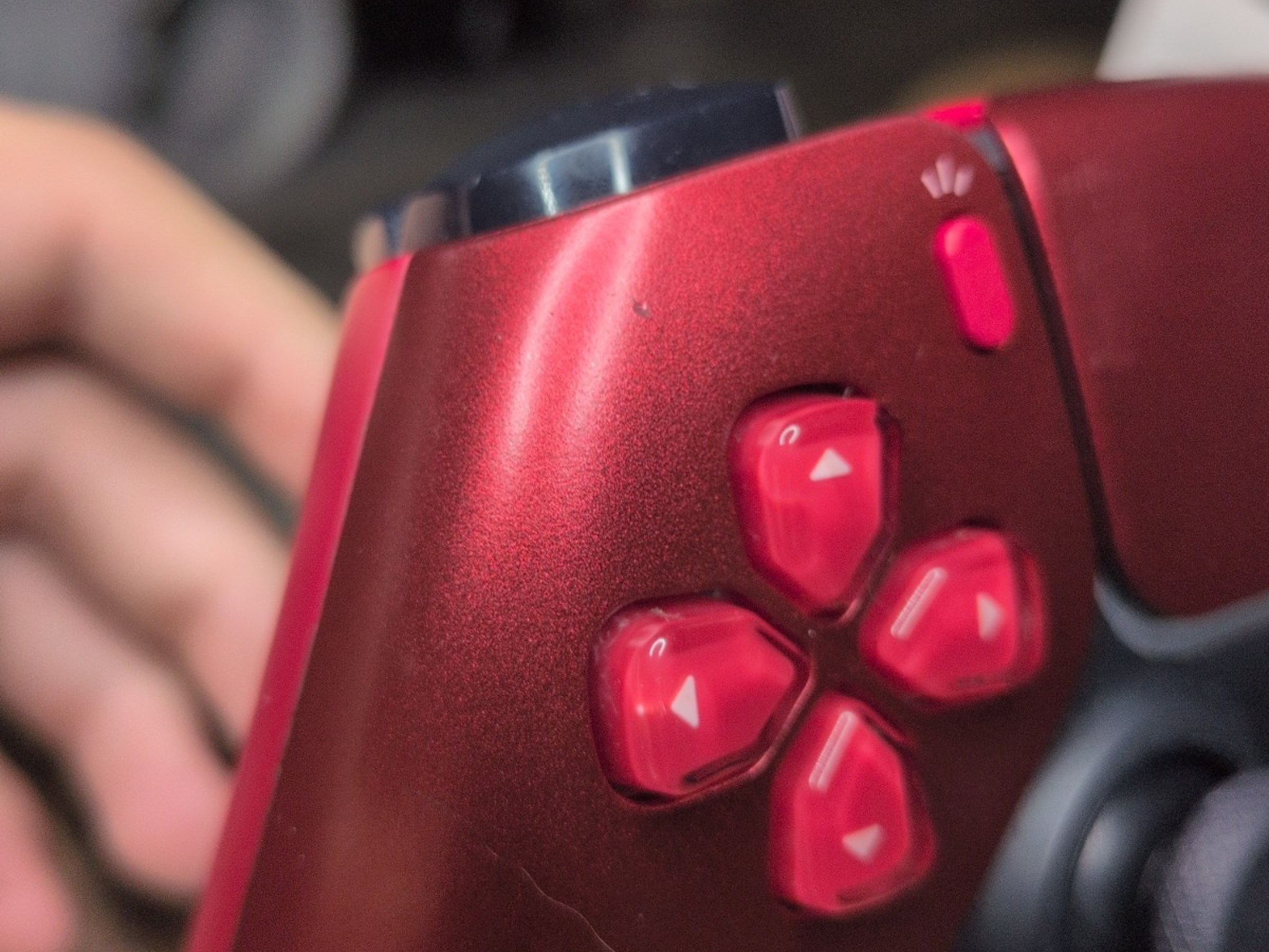 PlayStation 5 DualSense Wireless Controller- Volcanic Red Ksilver TMR JOYSTICKS