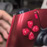 PlayStation 5 DualSense Wireless Controller- Volcanic Red Ksilver TMR JOYSTICKS
