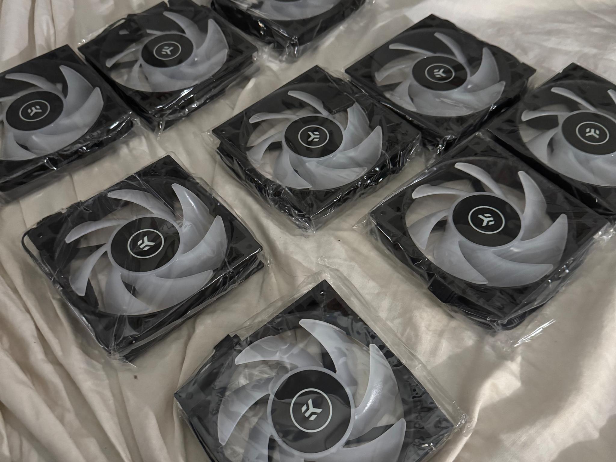 9 Brand New Vardar S Fans + 1 Used