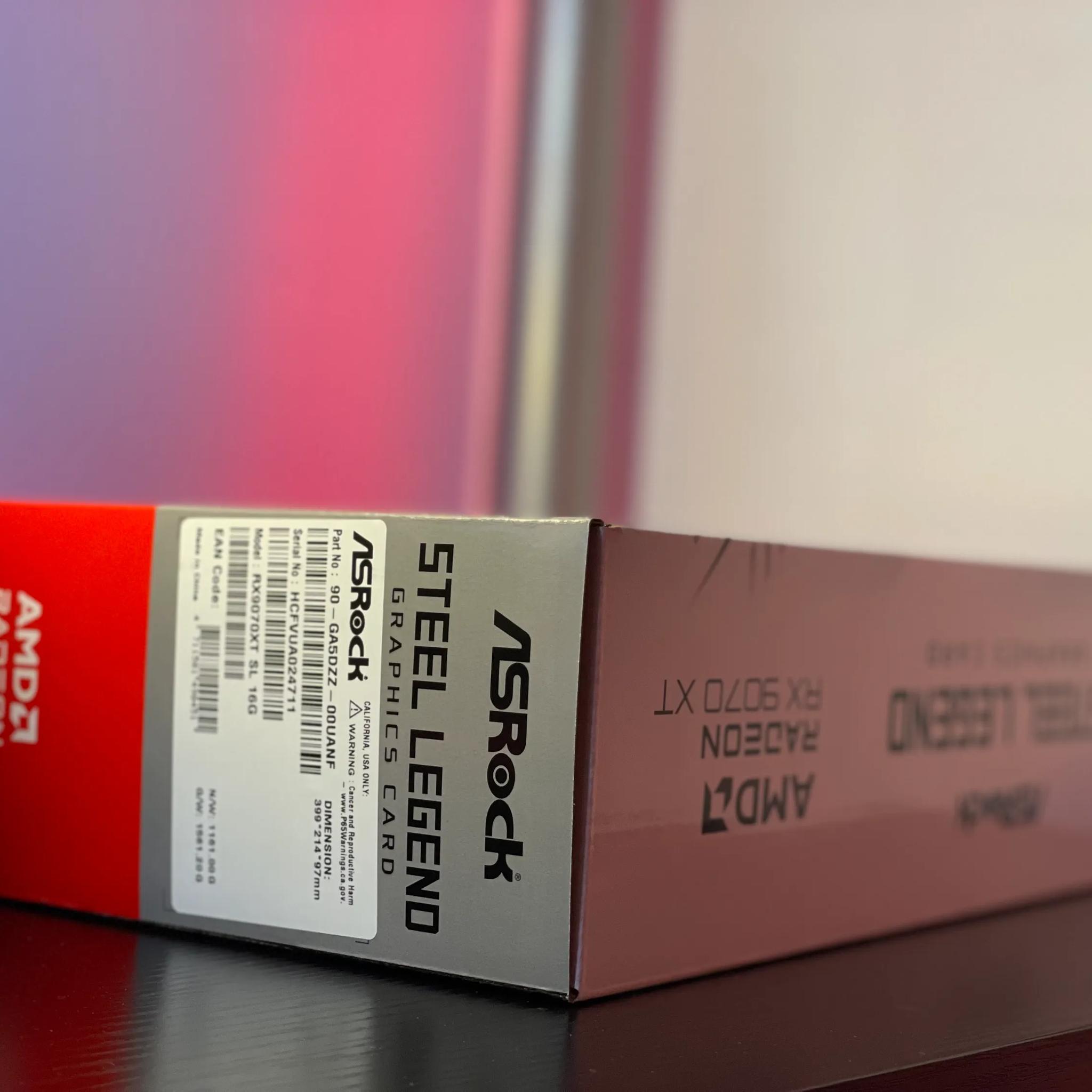 Brand New! AMD RX 9070 XT 16GB ASRock STEEL LEGEND