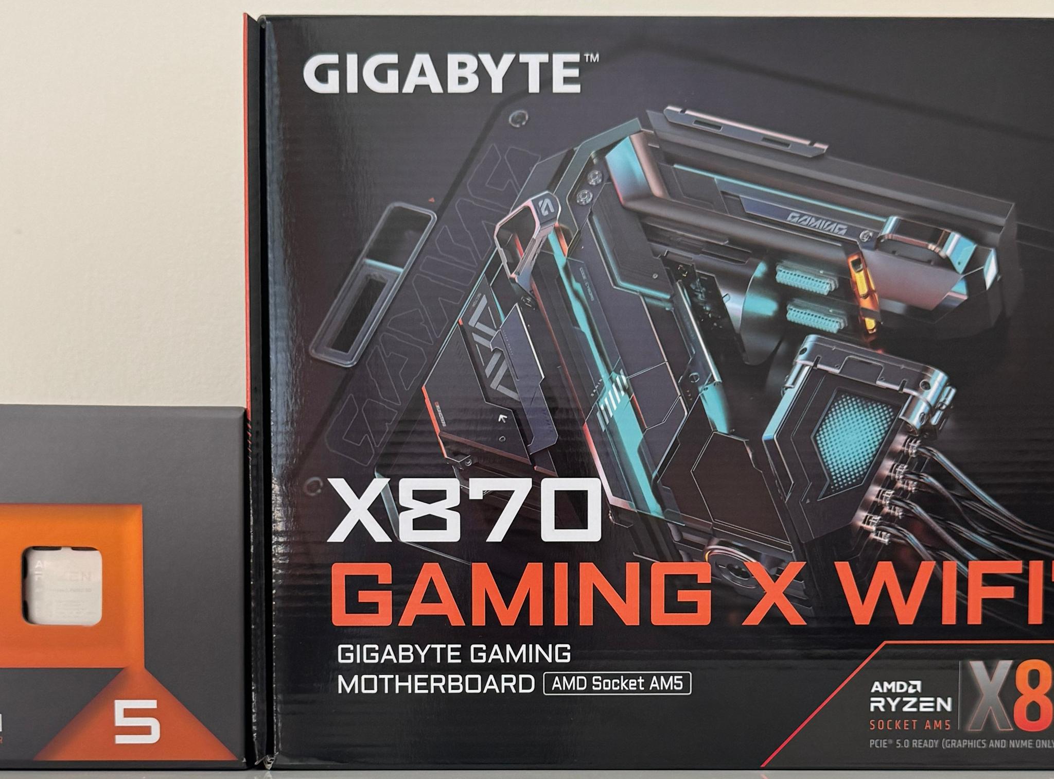 AMD Ryzen 5 7600X3D CPU + GIGABYTE X870 GAMING X WIFI7 AM5 ATX Motherboard Combo