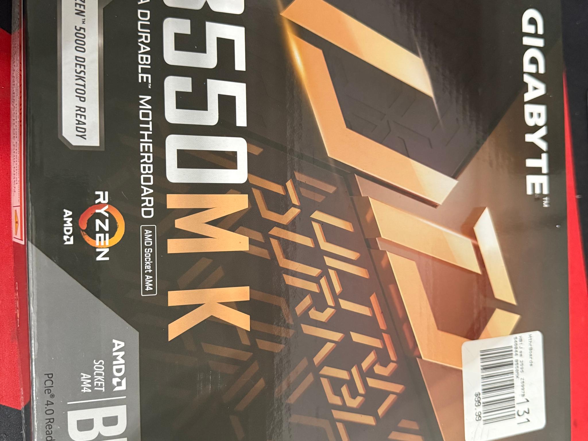 AM4 B550M K mATX Motherboard + WiFi Antenna
