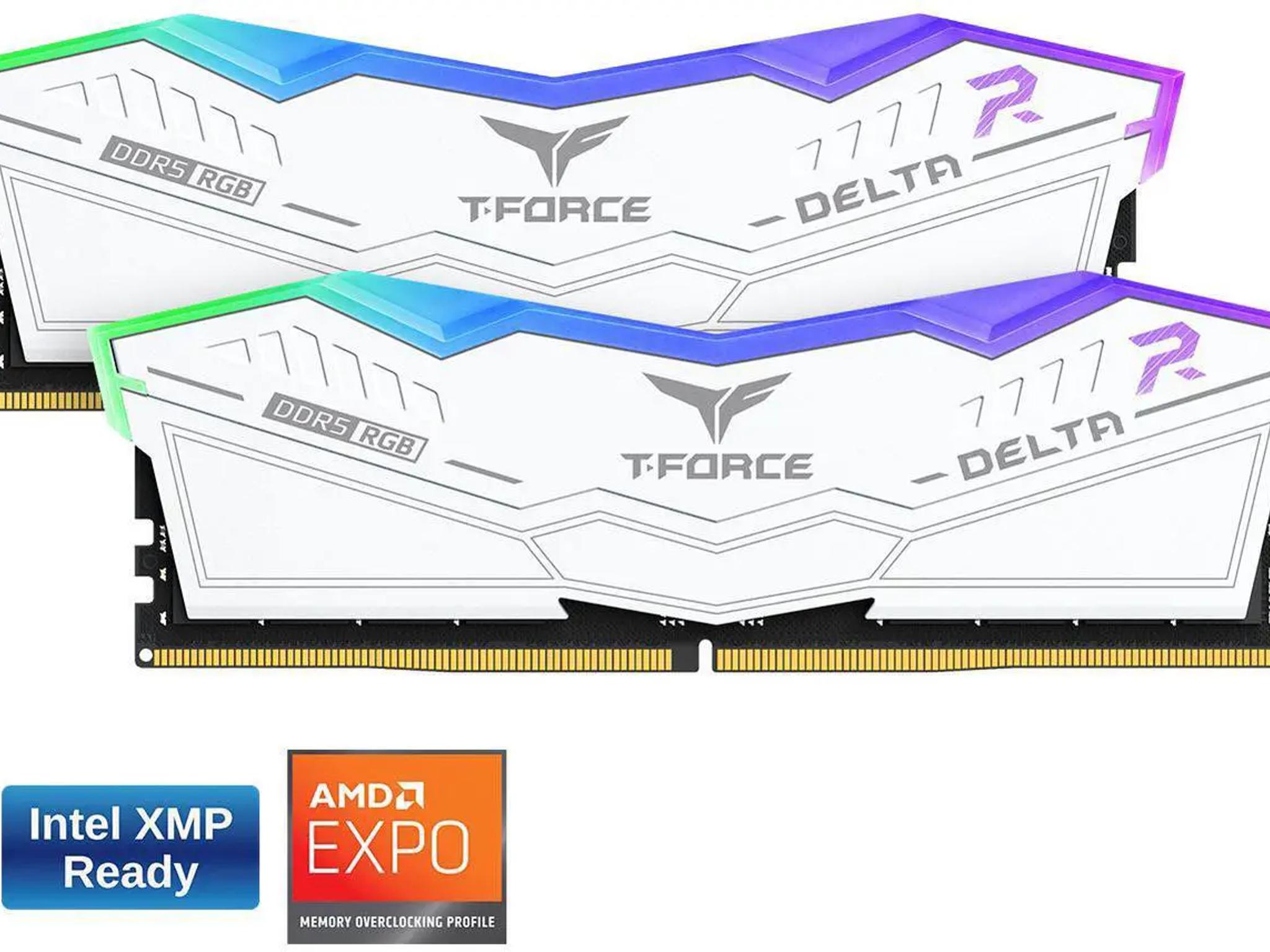 T-FORCE DELTA RGB DDR5 WHITE KIT 16GB (2X8GB) BRAND NEW