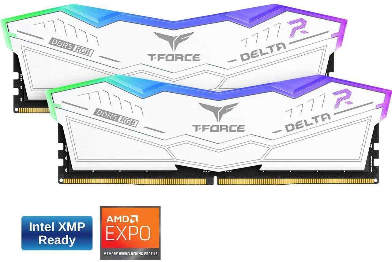 T-FORCE DELTA RGB DDR5 WHITE KIT 16GB (2X8GB) BRAND NEW