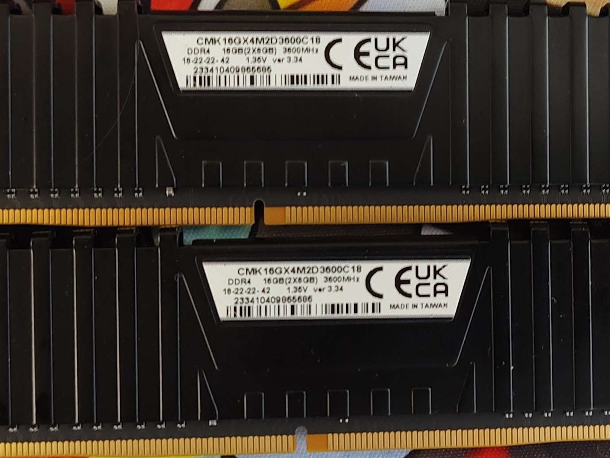 Corsair Vengenance 16GB (2x8) 3600MHz