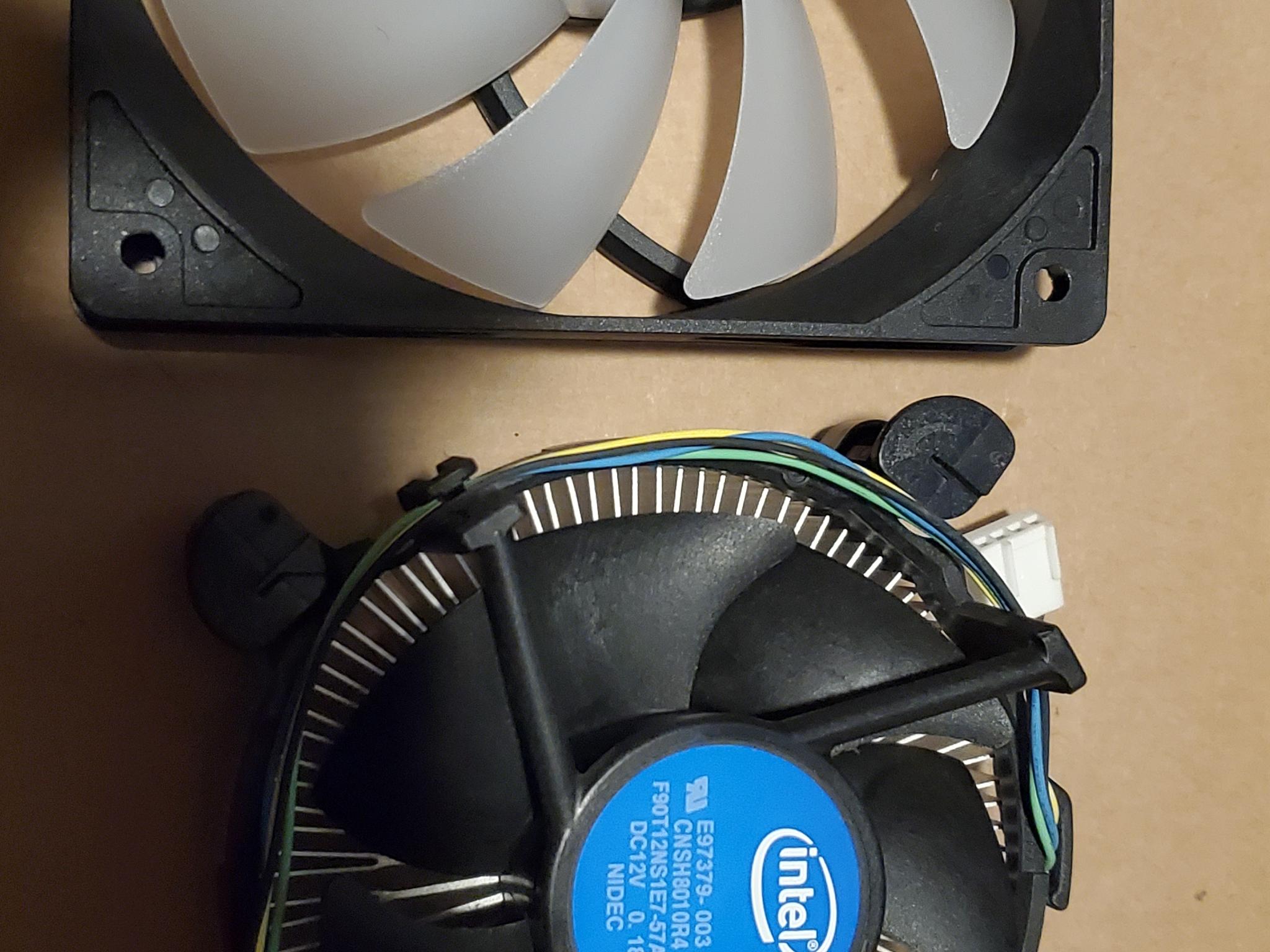 120mm fan, fake rgb, Intel stock cooler