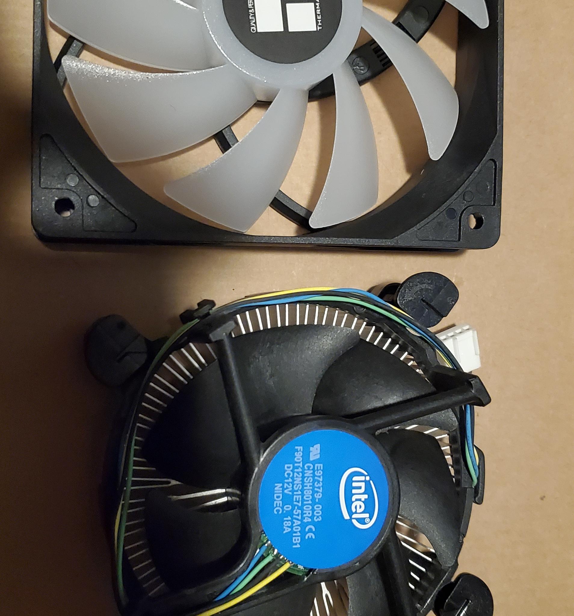 120mm fan, fake rgb, Intel stock cooler