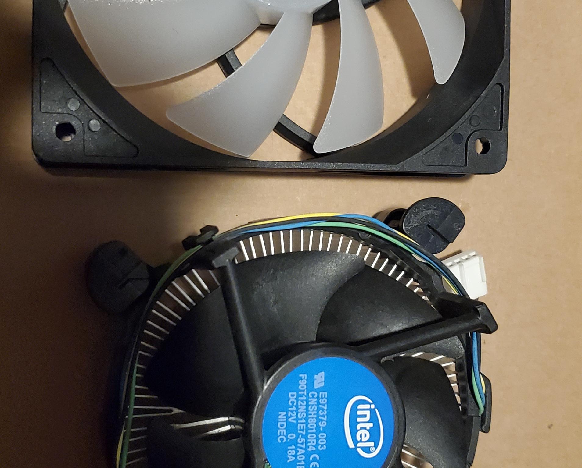 120mm fan & Intel stock cooler
