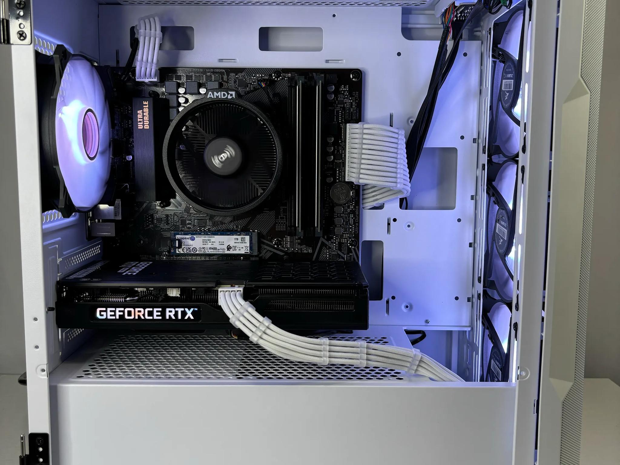 ❄️White RTX Gaming PC | Ryzen 5 5500 | RTX 3050 | 16GB RAM | 1TB NVME❄️
