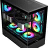 SAMA SV02 Black ATX PC Case w/ 3 ARGB Fans Pre-Installed