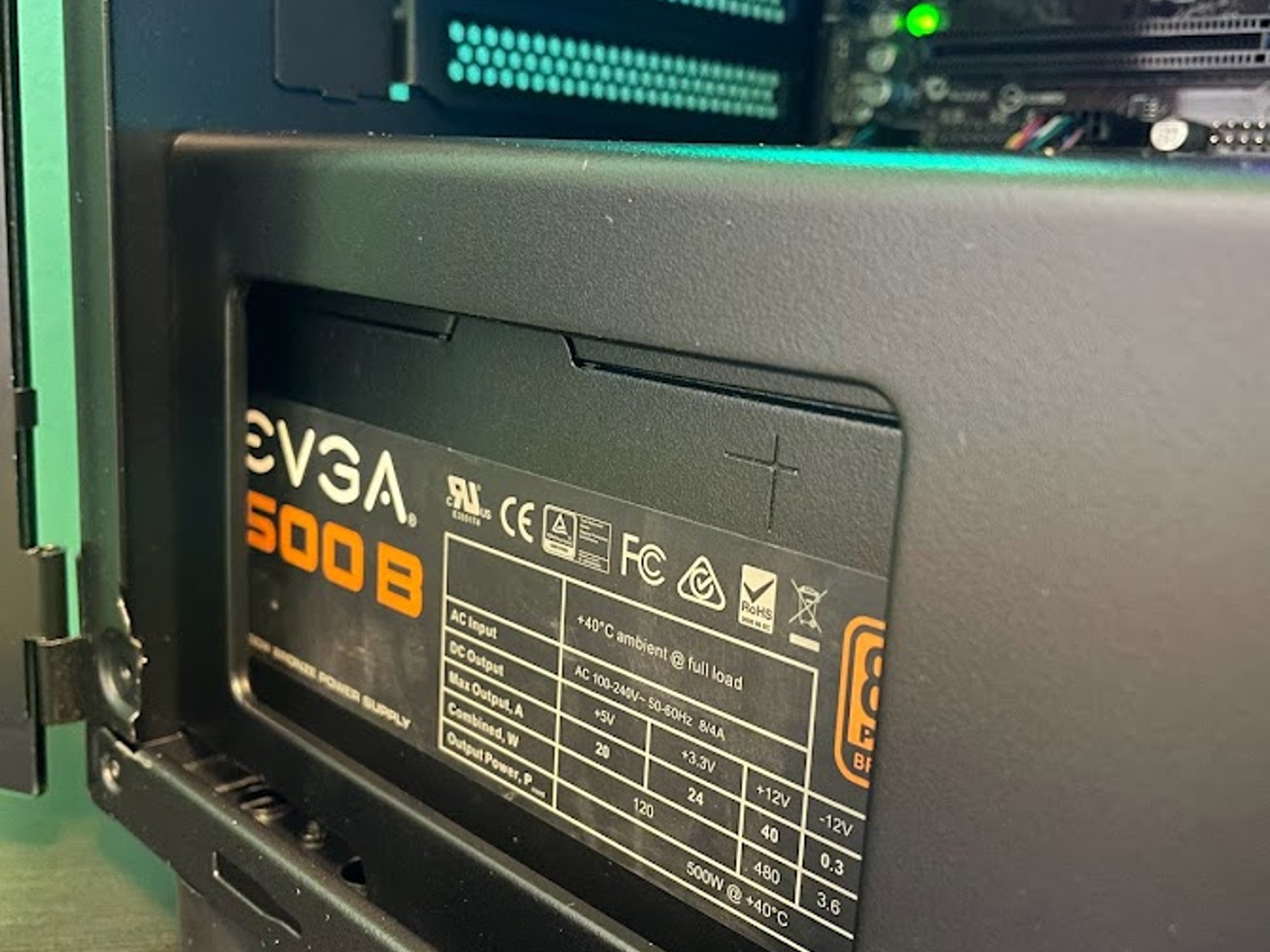 RGB Black Gaming PC| Intel i5 / Amd RX580 / 8GB / 128GB Ssd + 500GB Win 10 Pro WiFi