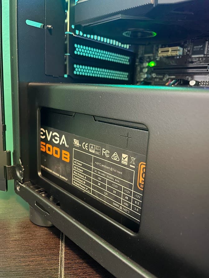 RGB Black Gaming PC| Intel i5 / Amd RX580 / 8GB / 128GB Ssd + 500GB Win 10 Pro WiFi