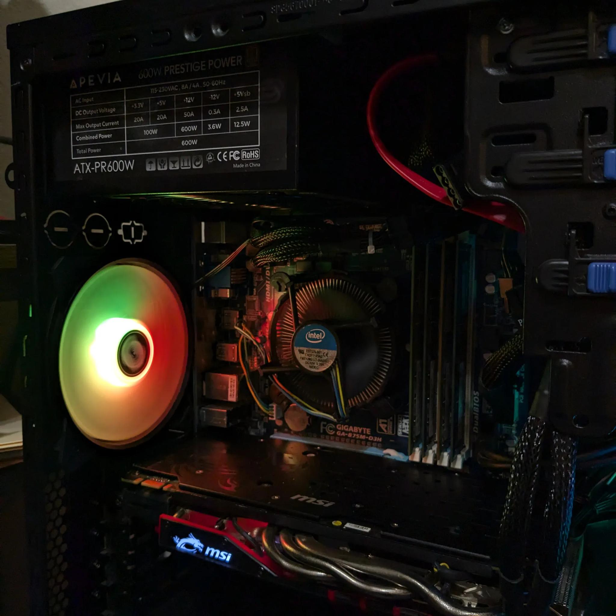 Free Ship ~ Xeon 1230v2 (same as i7-3770S), 16GB RAM, GTX 960 4GB, 400GB SSD, Win10, RGB, Wifi