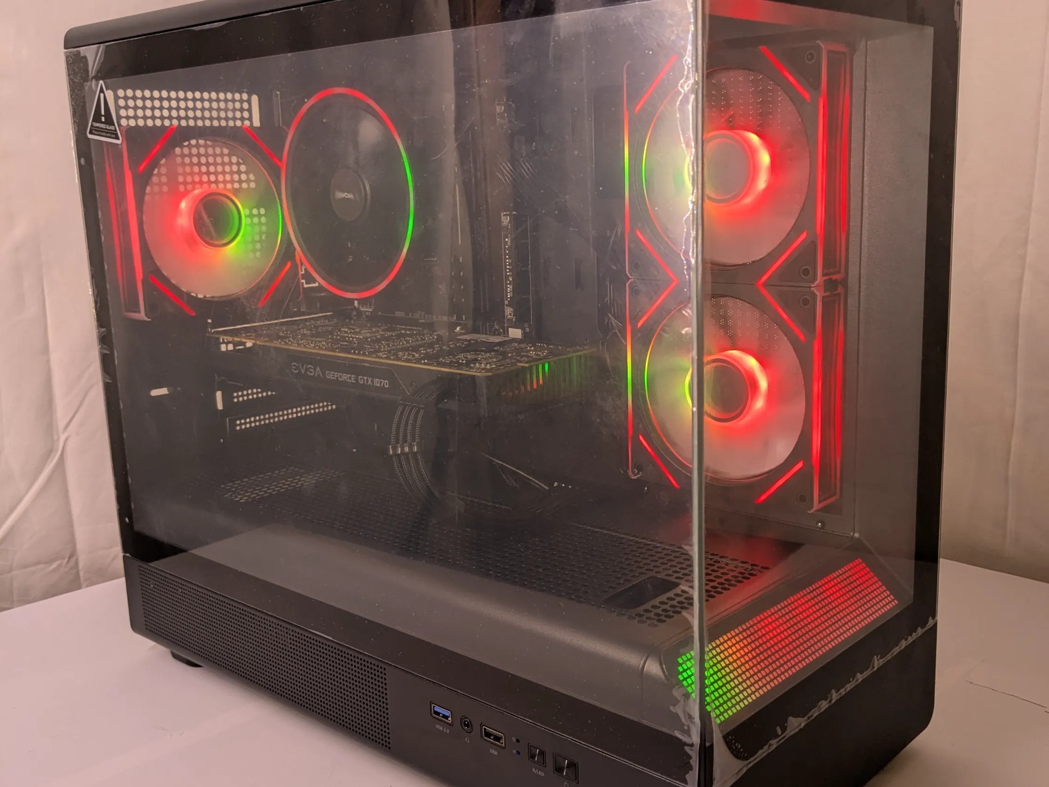 GTX 1070 Gaming PC – Ryzen 7 | 16GB DDR4 | 500GB NVMe | DeepCool Cooler | ARGB Glass Case