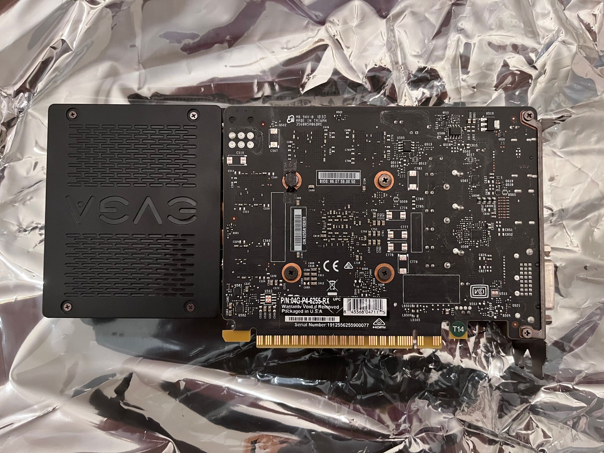 EVGA GeForce GTX 1050 Ti - Bus Powered
